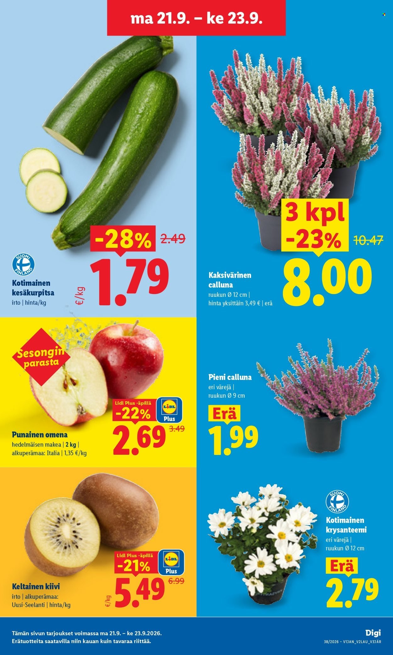 LIDL tarjoukset - Alkaen MA 21.9.2026