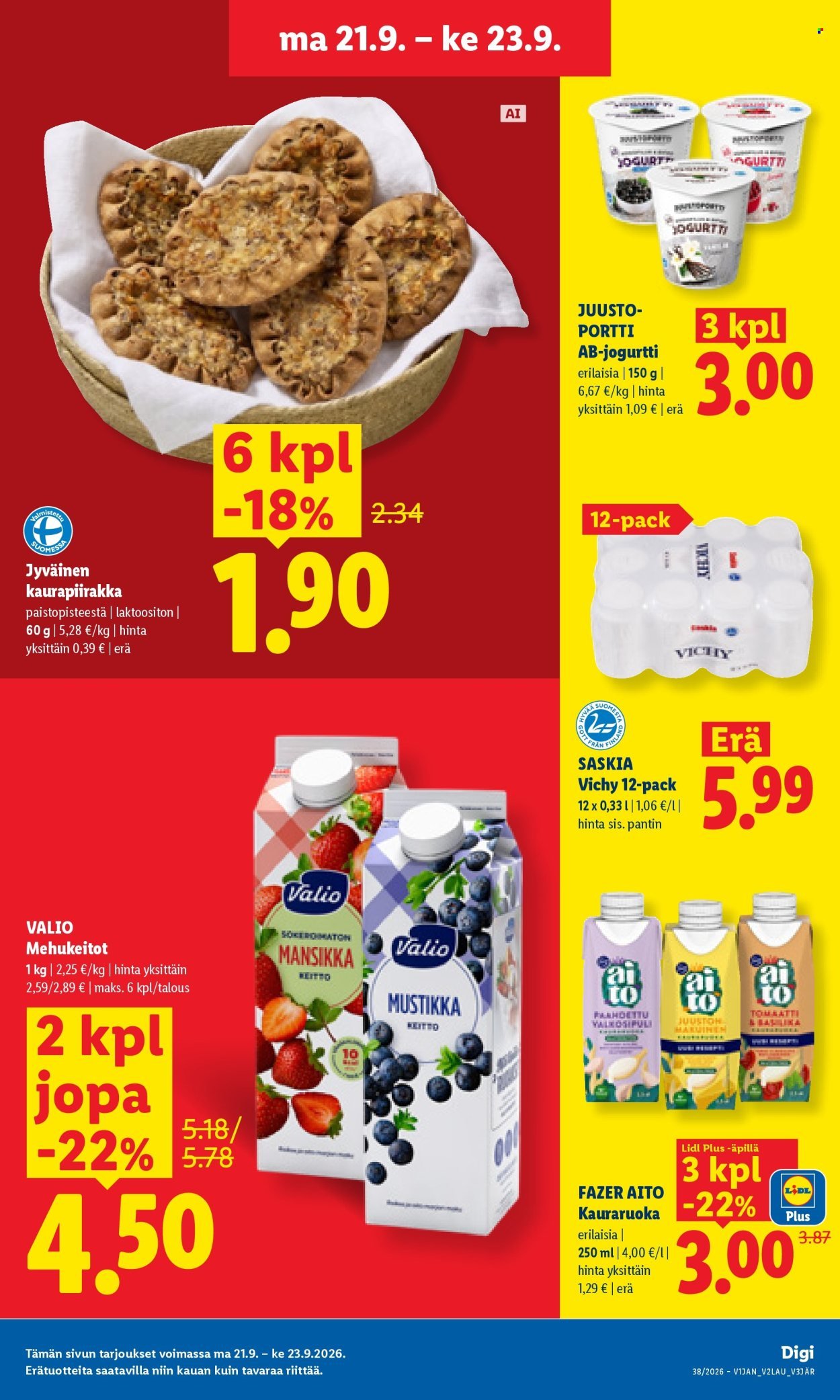 LIDL tarjoukset - Alkaen MA 21.9.2026