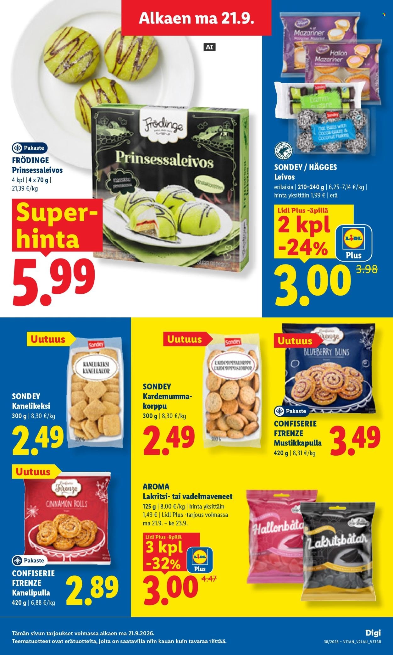 LIDL tarjoukset - Alkaen MA 21.9.2026