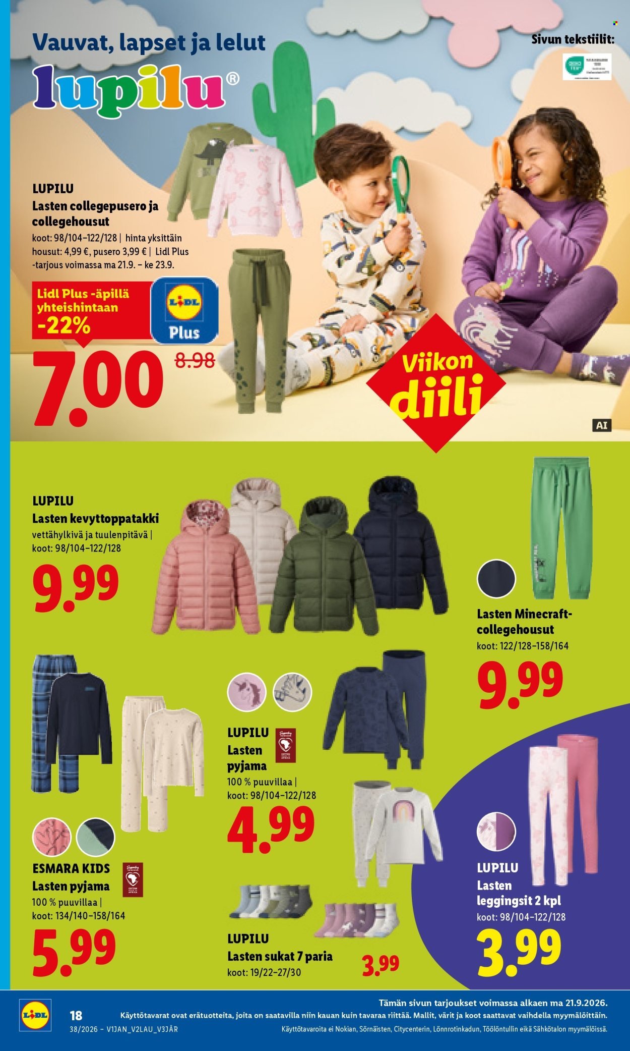LIDL tarjoukset - Alkaen MA 21.9.2026