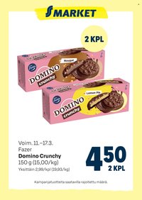 S-MARKET tarjoukset - Domino crunchy