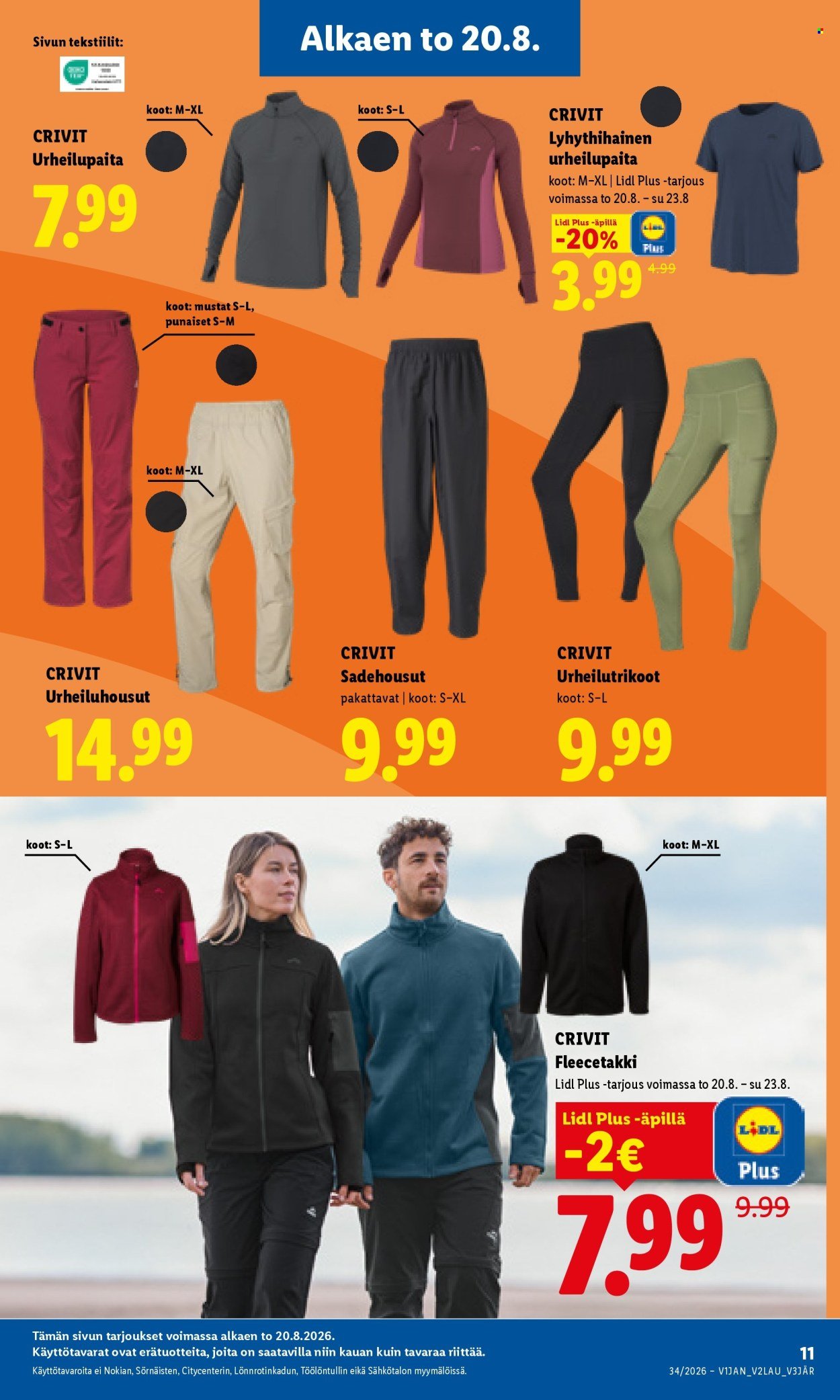 LIDL tarjoukset - Alkaen TO 20.8.2026