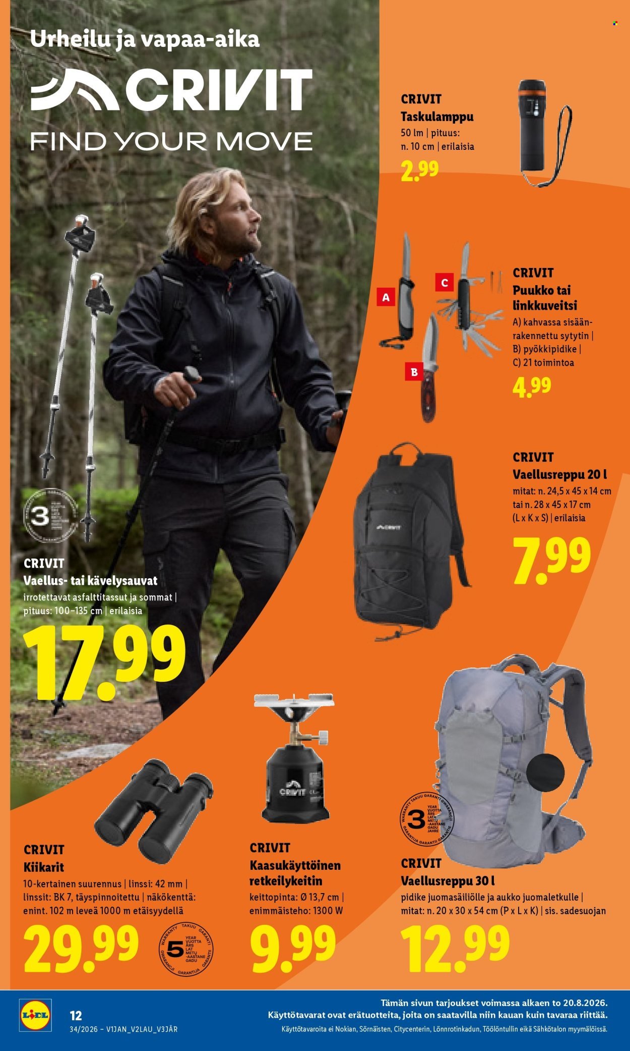 LIDL tarjoukset - Alkaen TO 20.8.2026