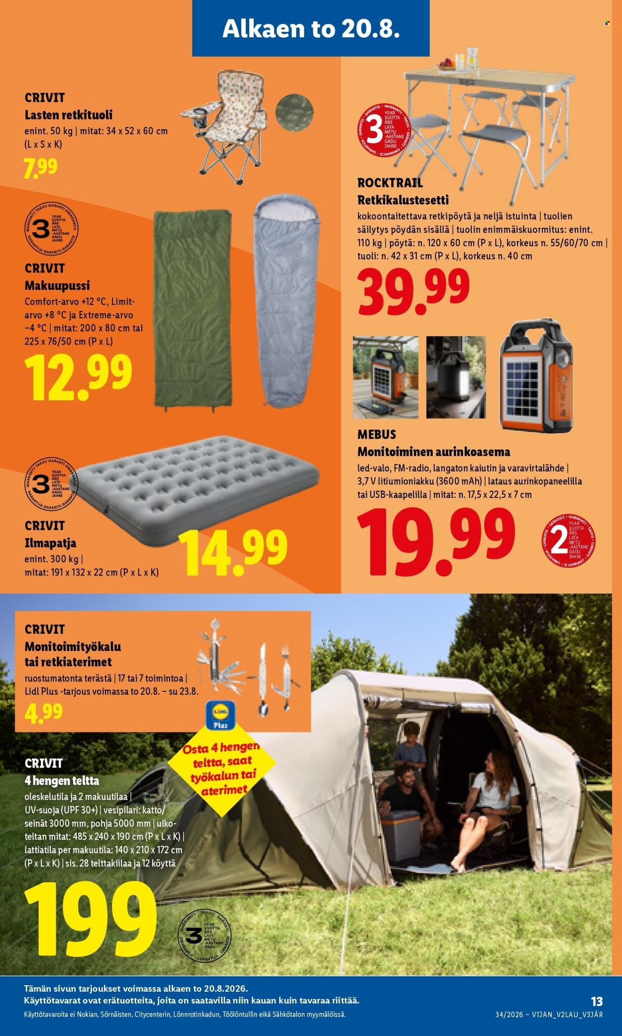LIDL tarjoukset - Alkaen TO 20.8.2026