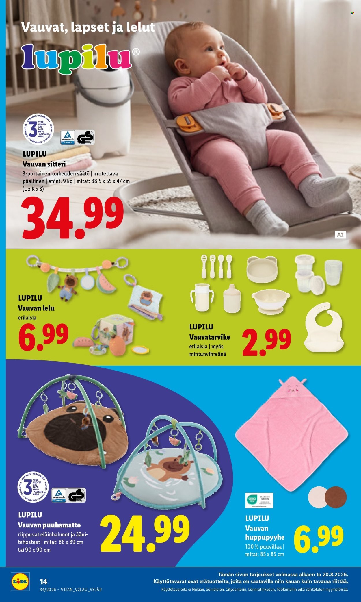 LIDL tarjoukset - Alkaen TO 20.8.2026