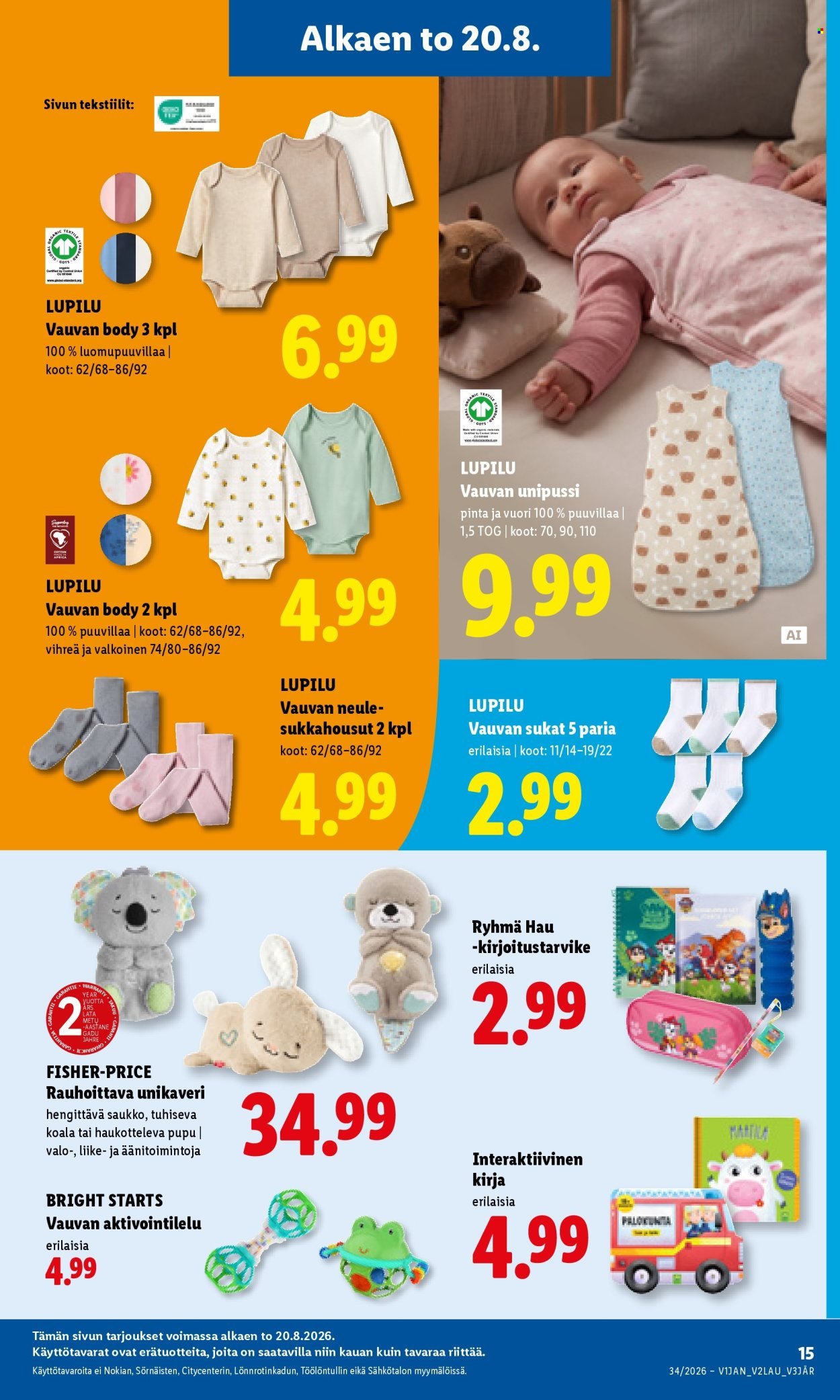 LIDL tarjoukset - Alkaen TO 20.8.2026