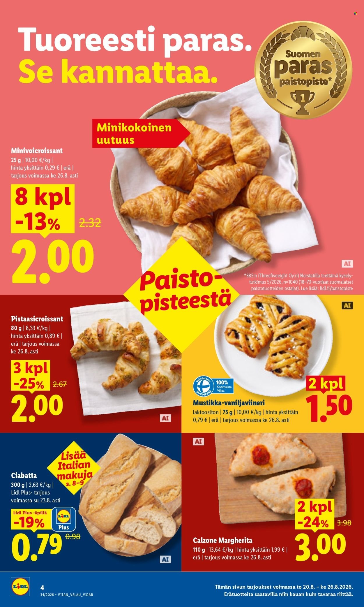 LIDL tarjoukset - Alkaen TO 20.8.2026
