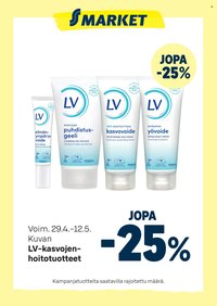 S-MARKET tarjoukset - LV-kasvojenhoitotuotteet