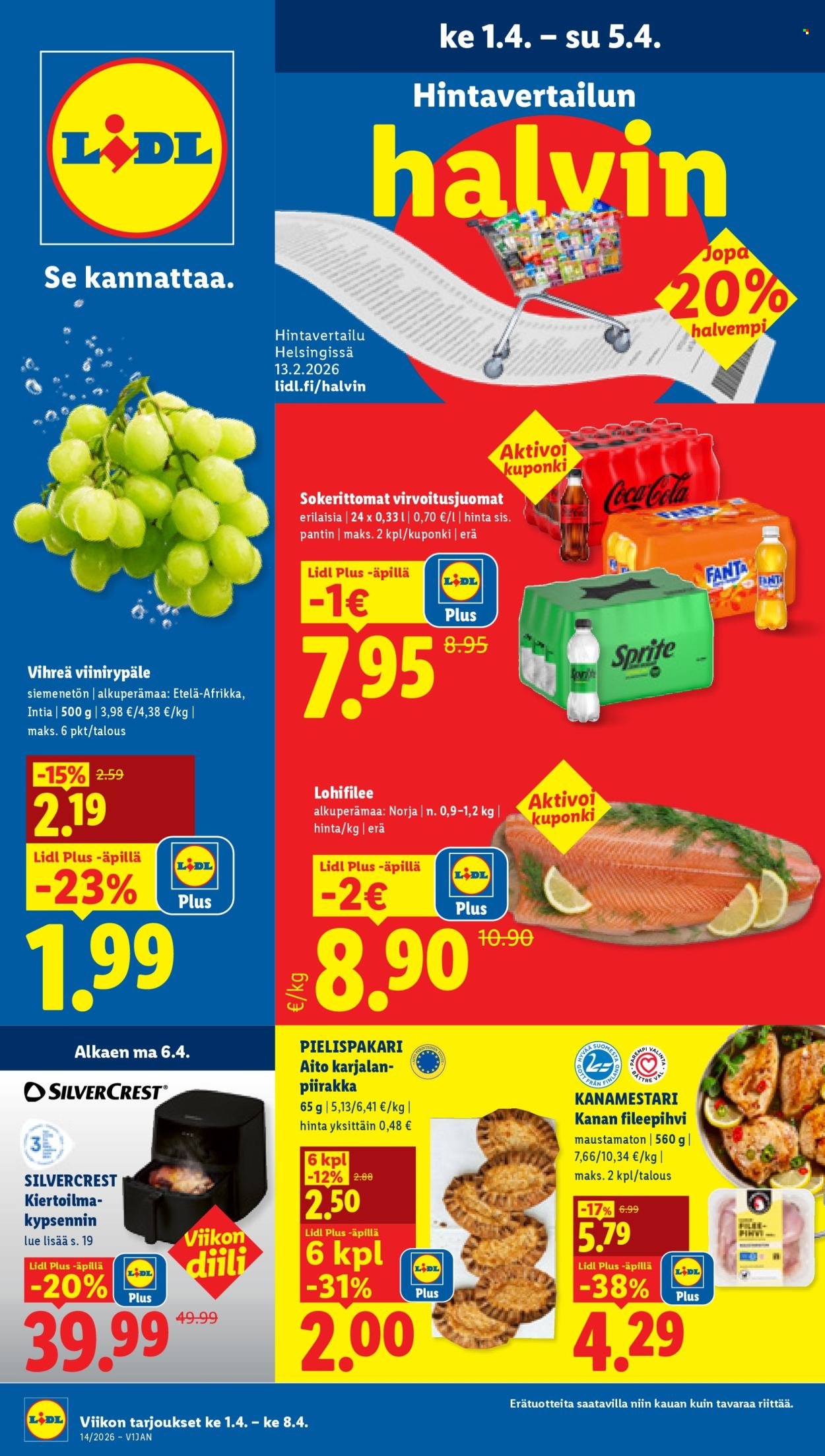 LIDL tarjoukset - Alkaen KE 1.4.2026
