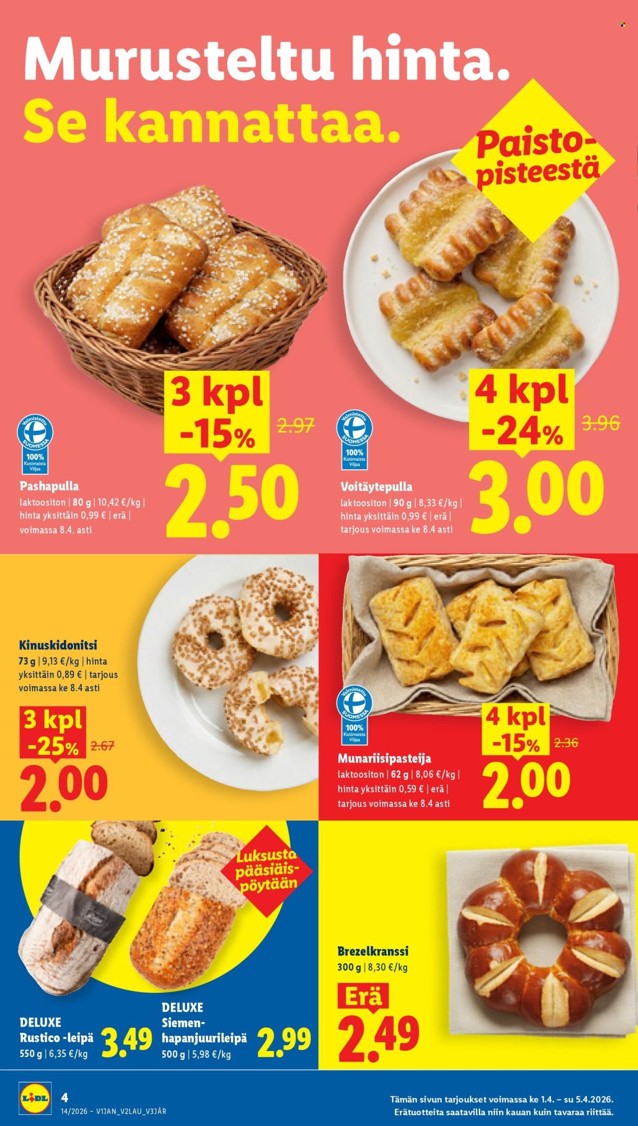 LIDL tarjoukset - Alkaen KE 1.4.2026