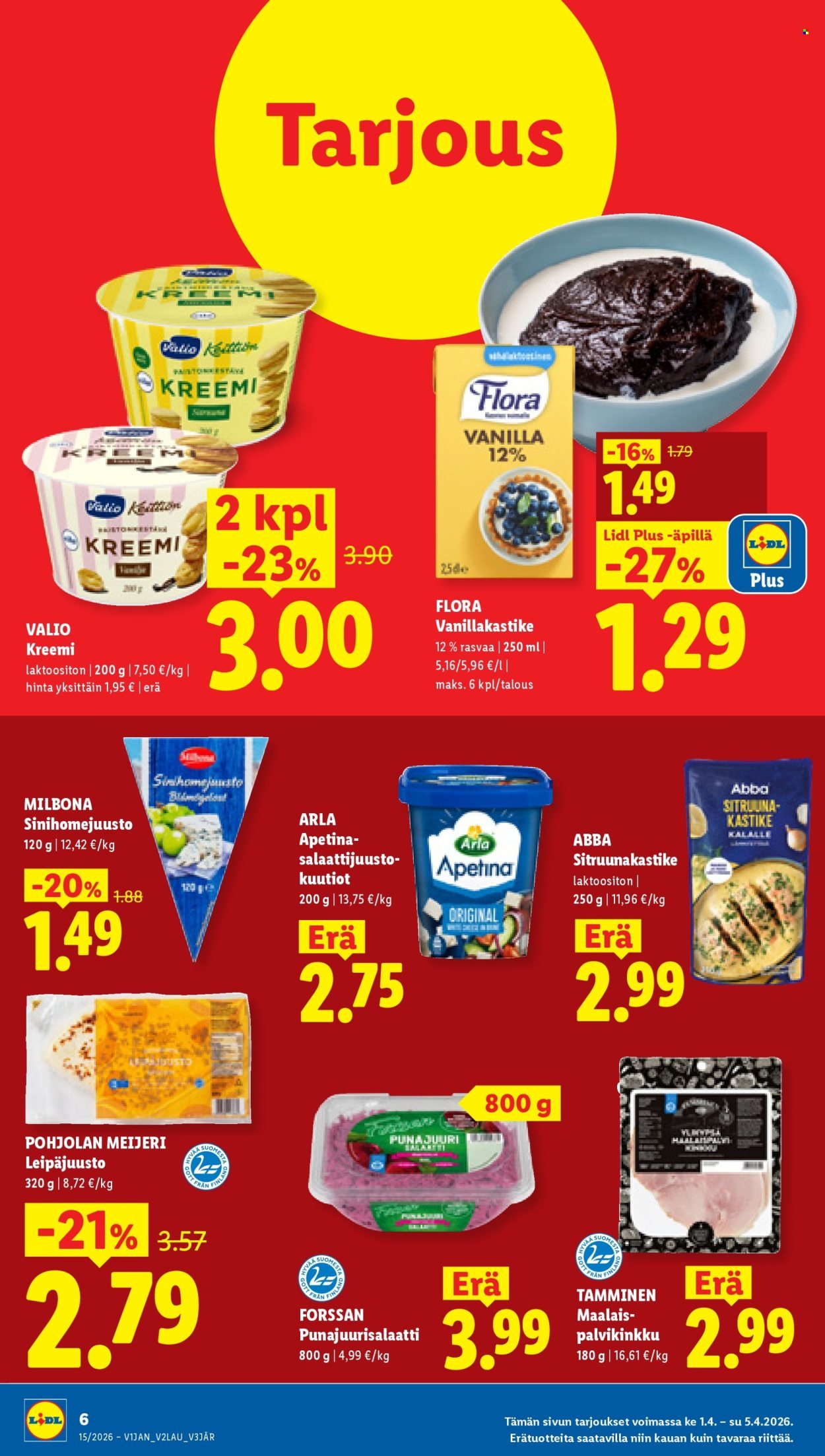 LIDL tarjoukset - Alkaen KE 1.4.2026