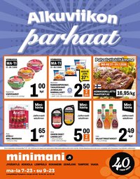 MINIMANI tarjoukset - Alkaen MA 27.7.2026