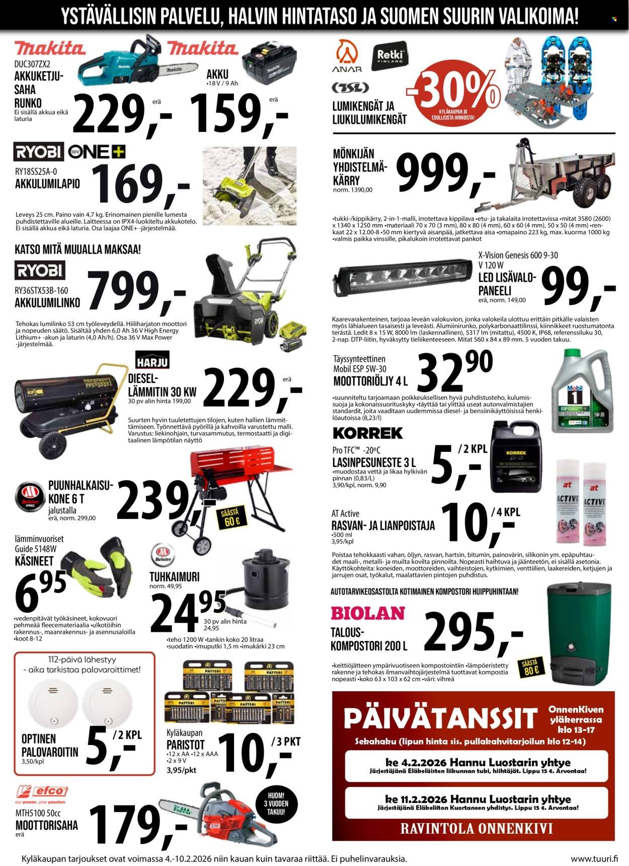 TUURI tarjoukset - Alkaen KE 4.2.2026
