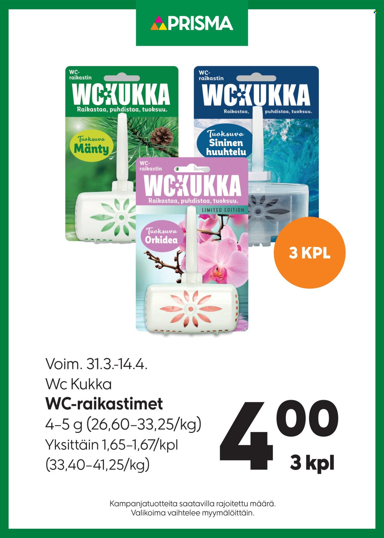 PRISMA tarjoukset - Alkaen TI 31.3.2026