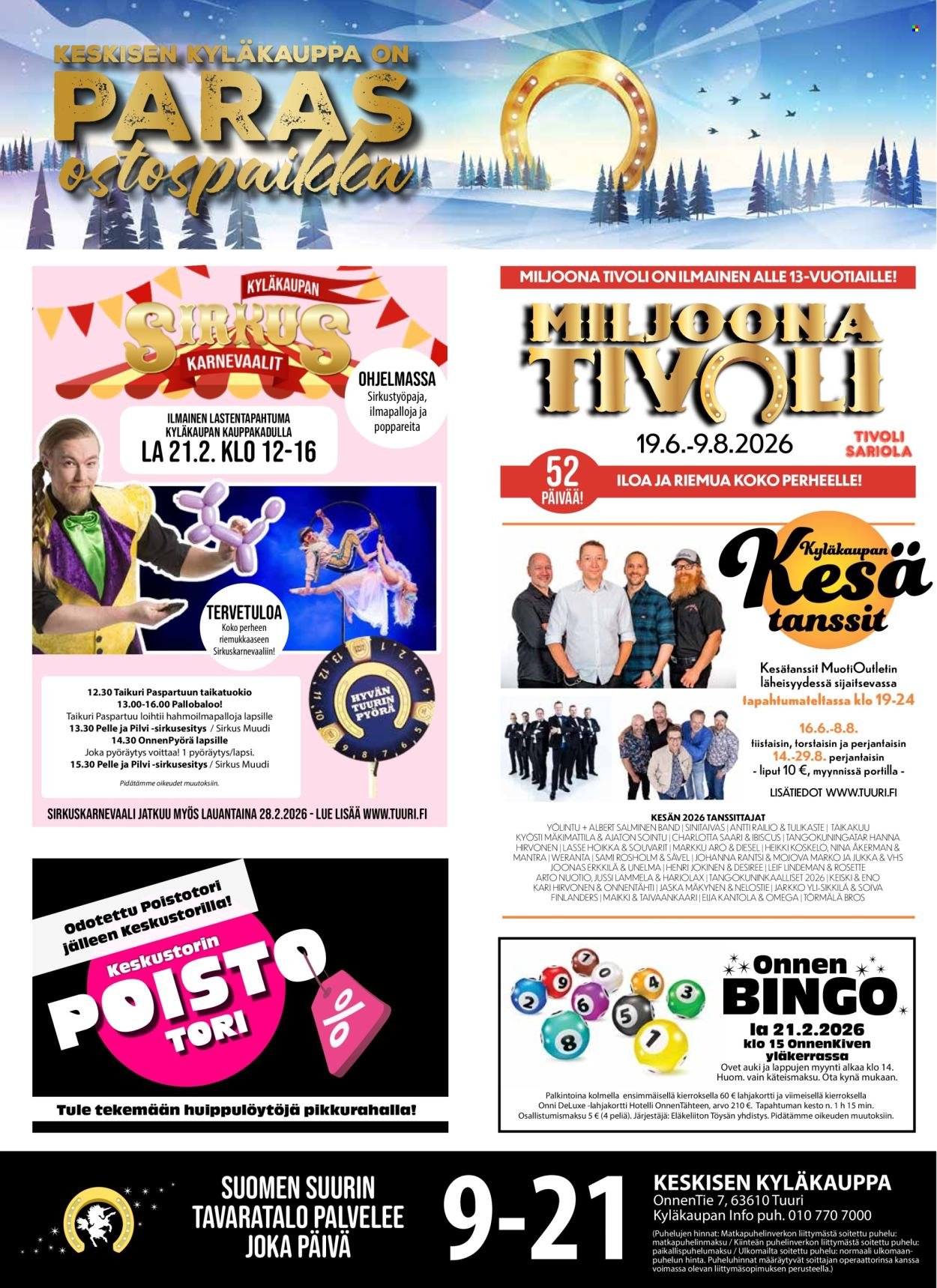 TUURI tarjoukset - Alkaen KE 18.2.2026