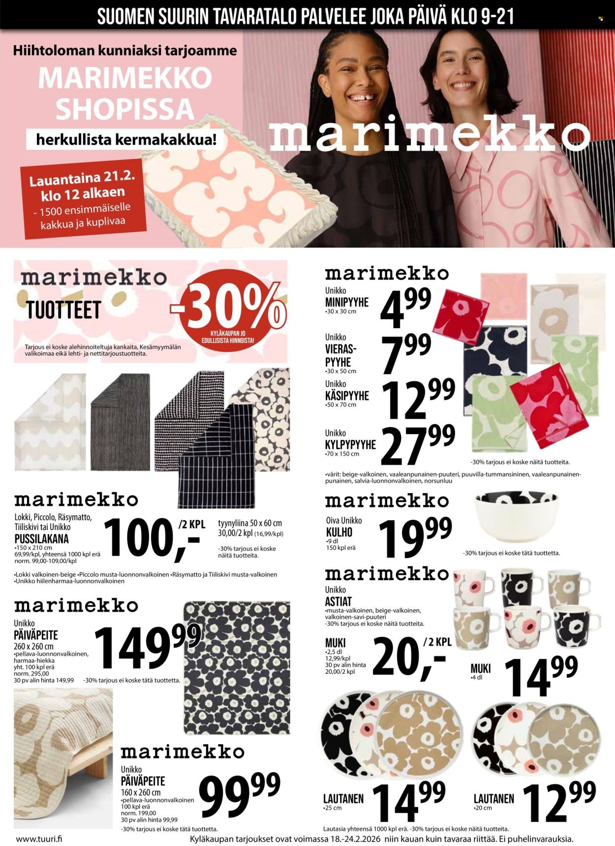 TUURI tarjoukset - Alkaen KE 18.2.2026