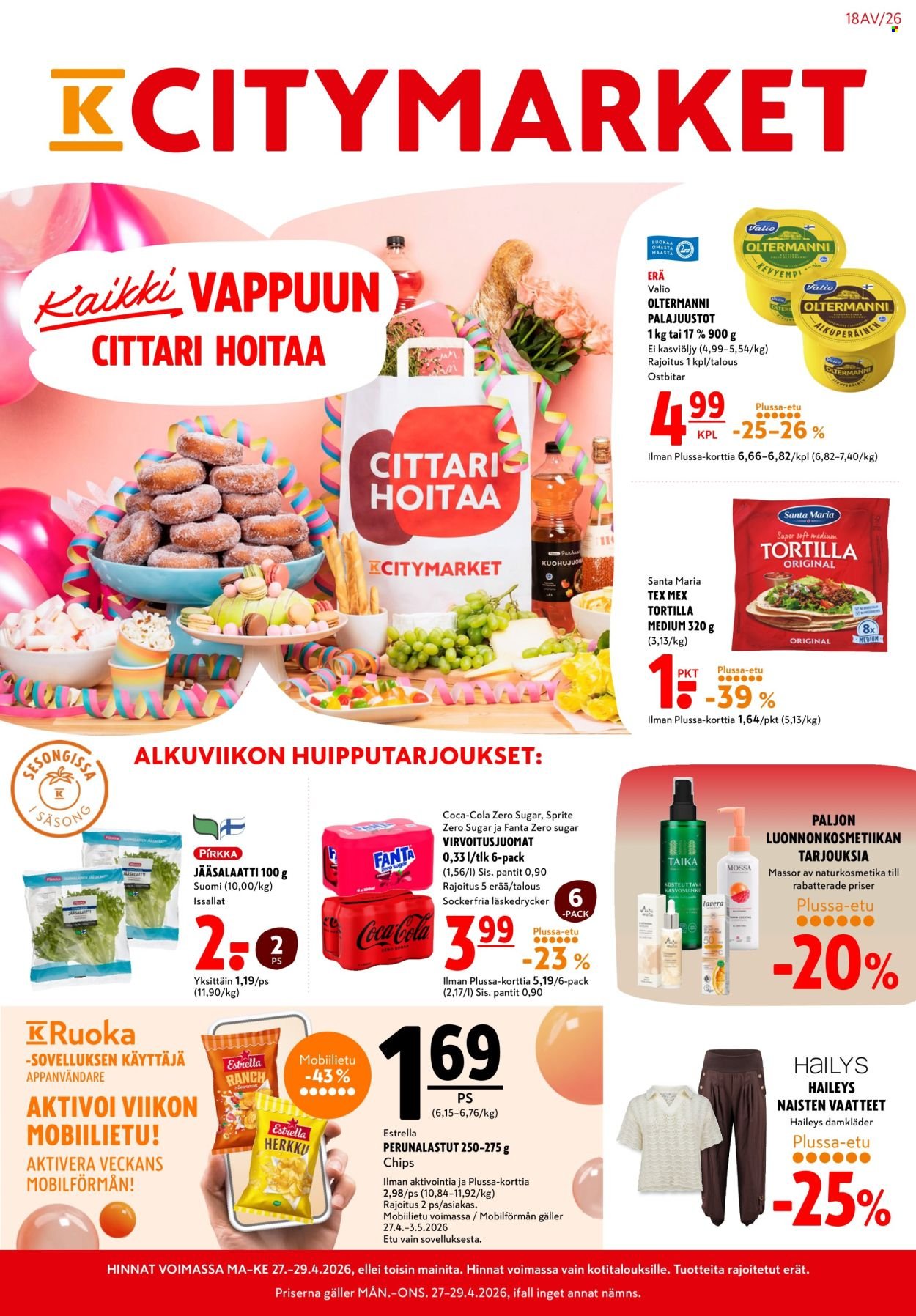 K-CITYMARKET tarjoukset - Alkaen MA 27.4.2026