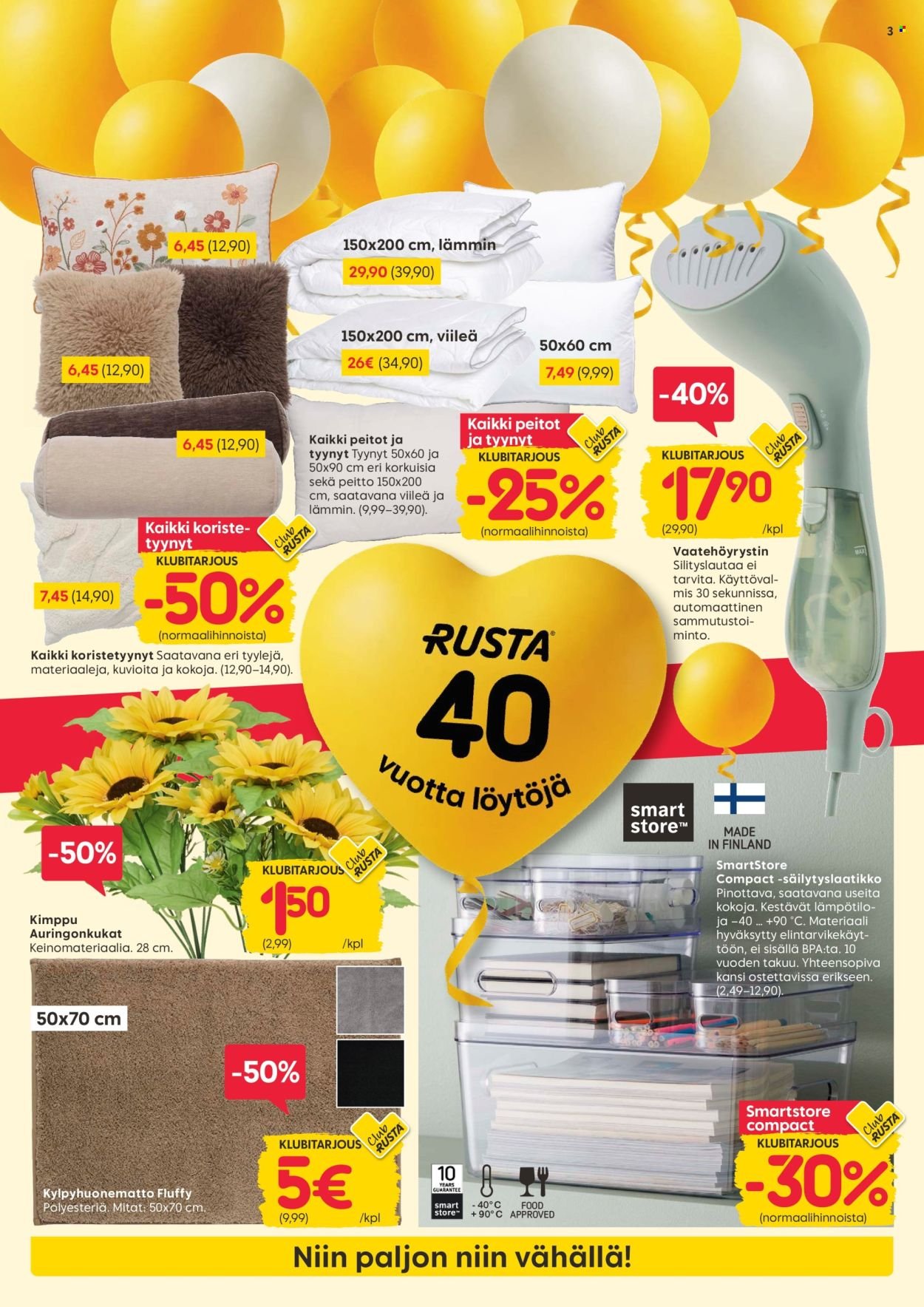 RUSTA tarjoukset - Alkaen MA 24.8.2026