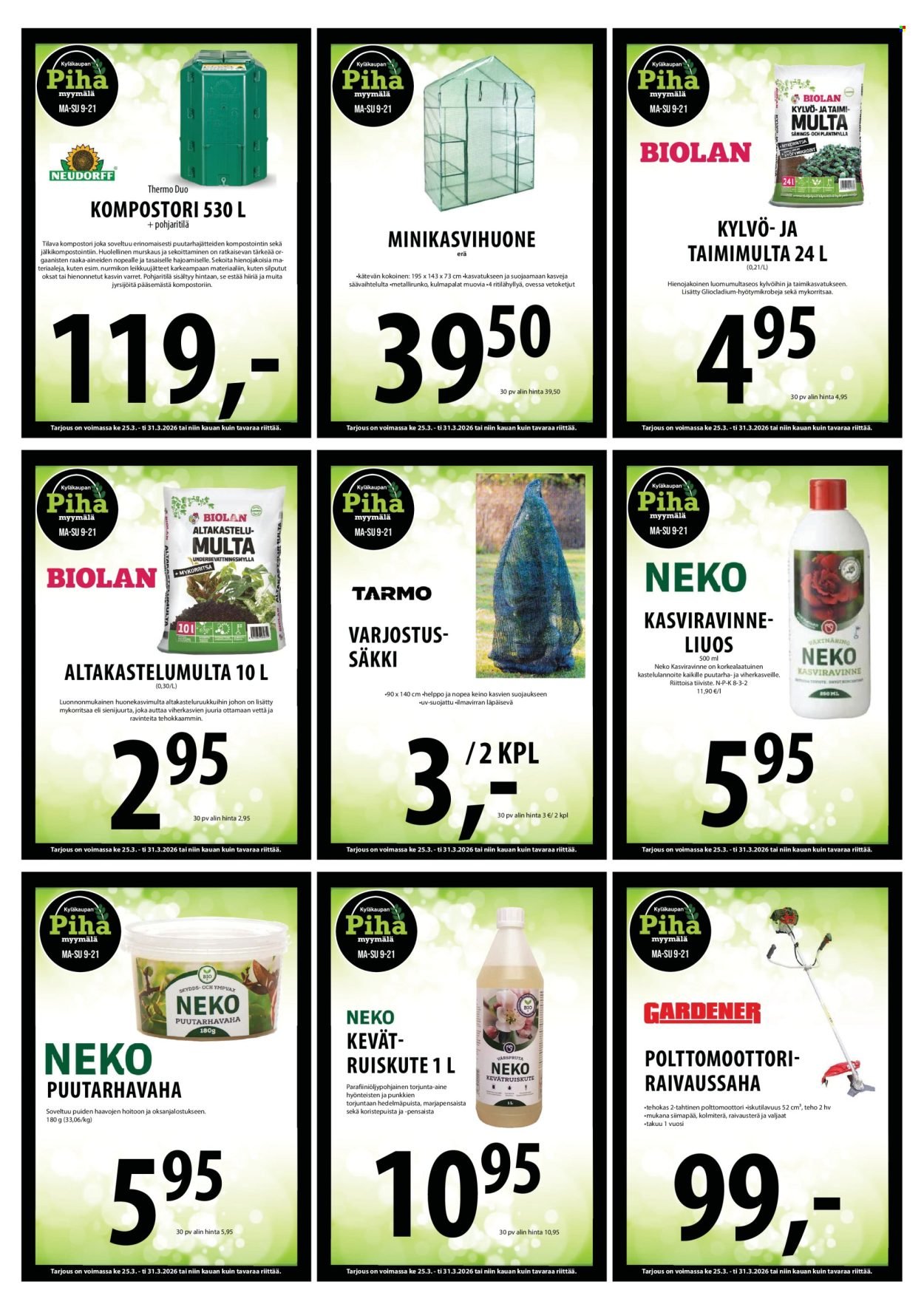 TUURI tarjoukset - Alkaen KE 25.3.2026