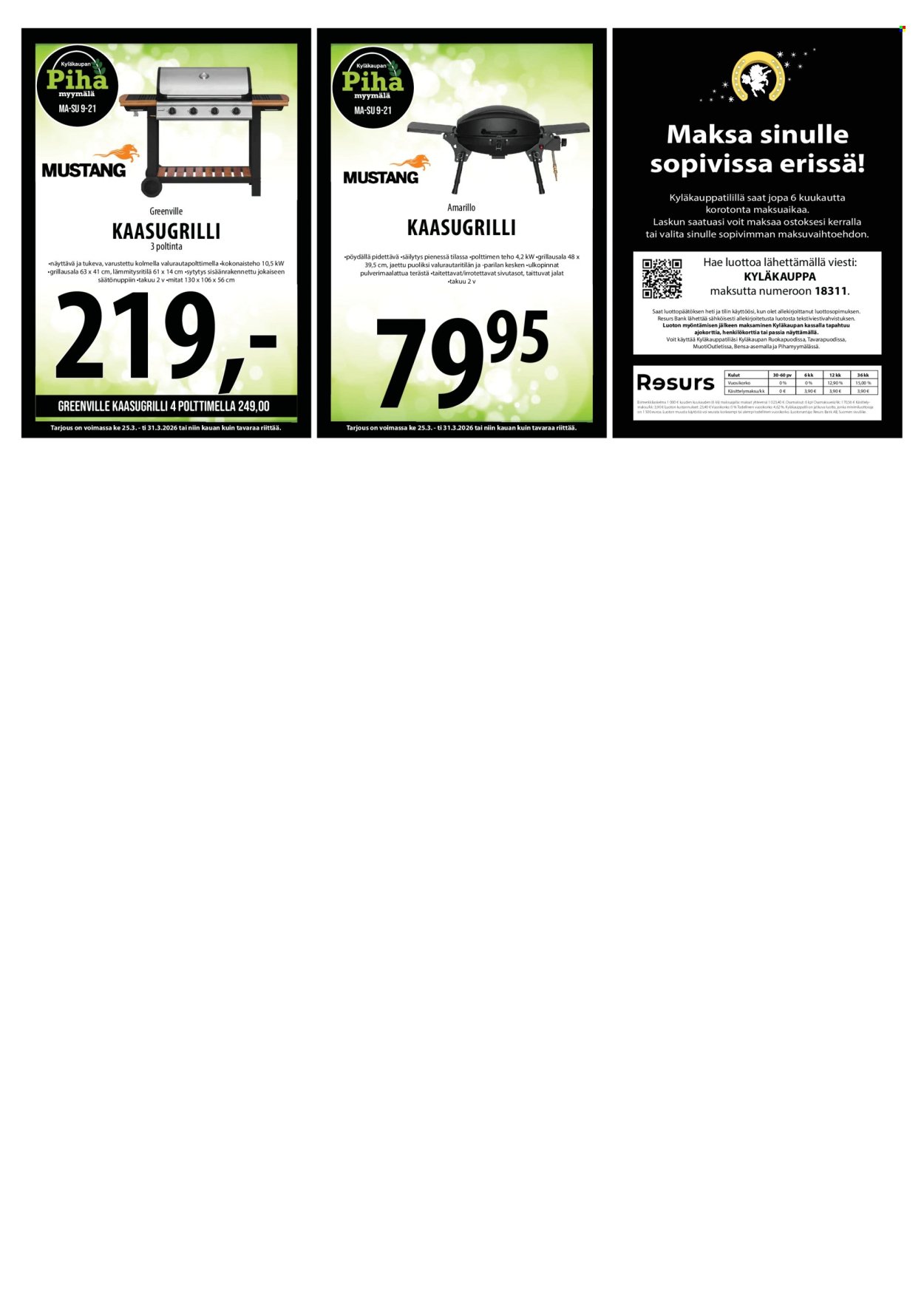 TUURI tarjoukset - Alkaen KE 25.3.2026