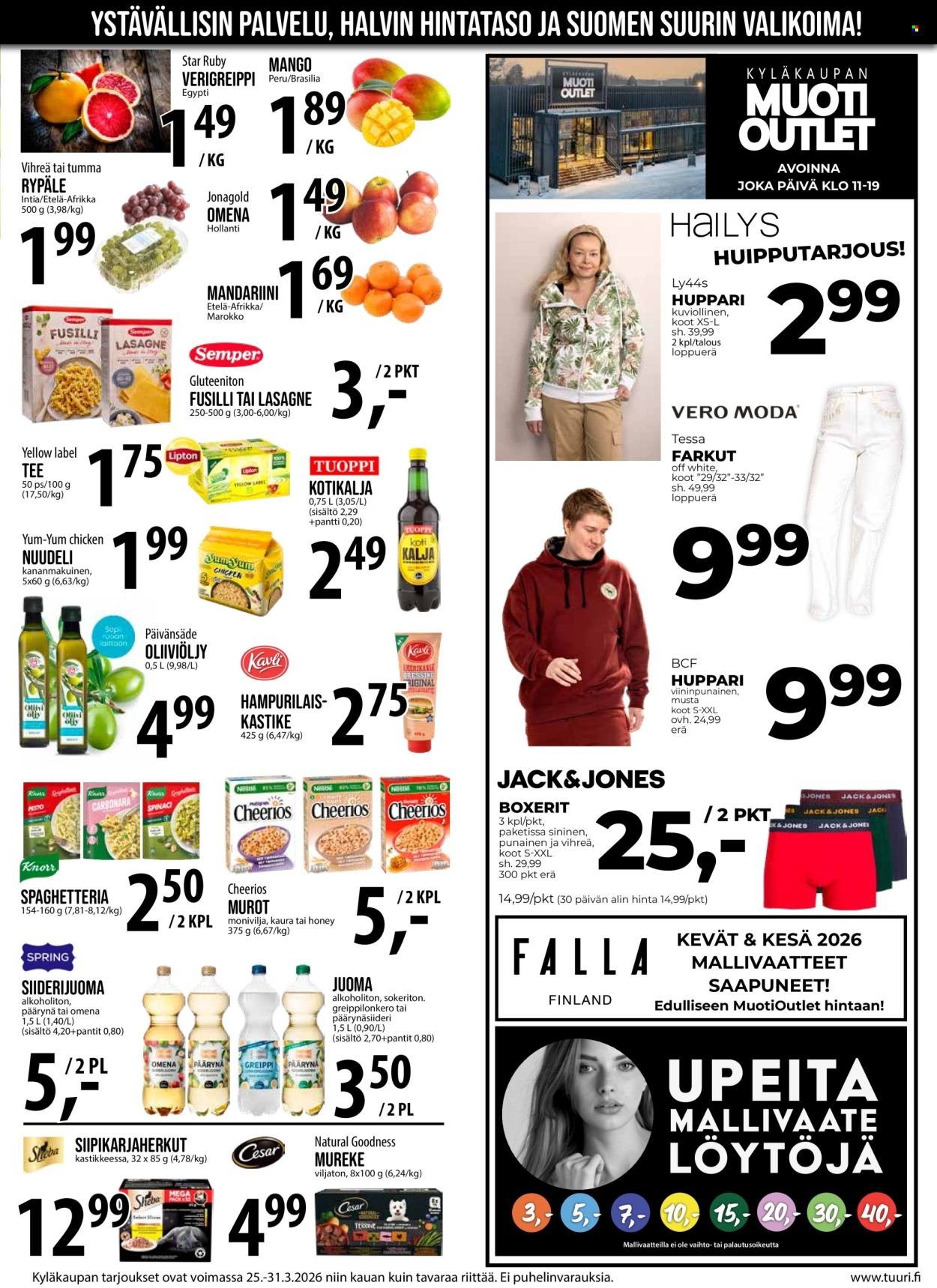 TUURI tarjoukset - Alkaen KE 25.3.2026
