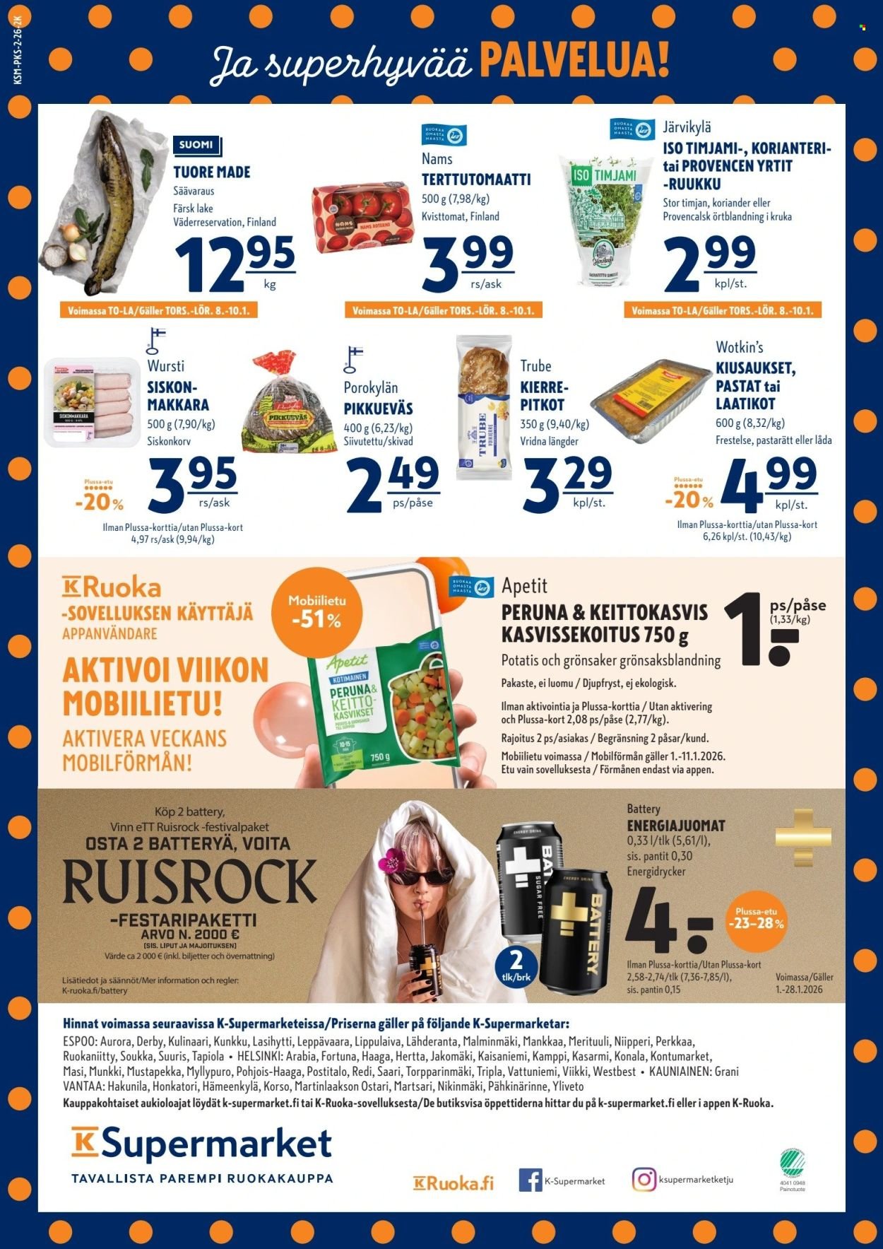 K-SUPERMARKET tarjoukset - Tavallista parempaa ja edullisesti