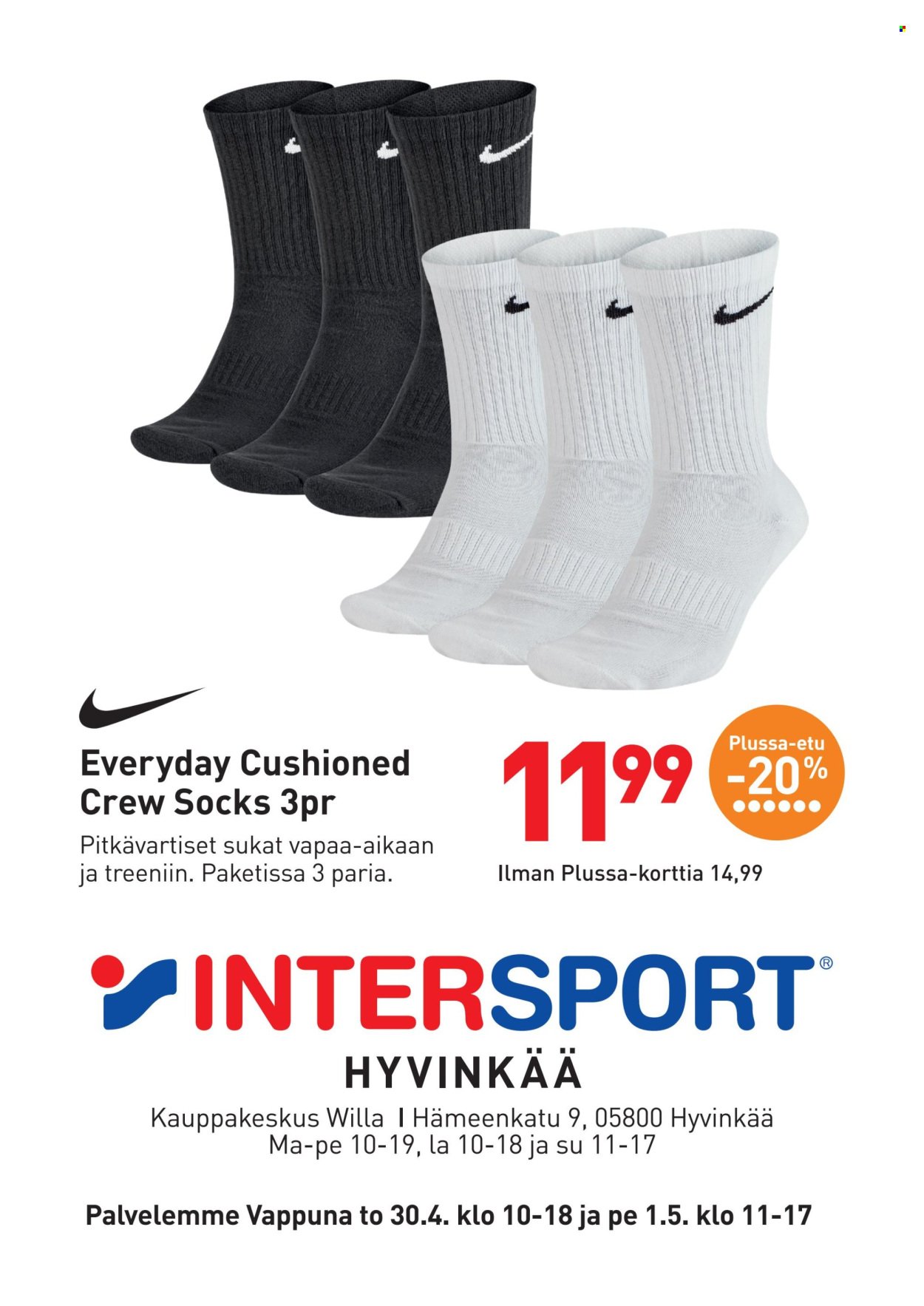 INTERSPORT tarjoukset - Plussapäivät