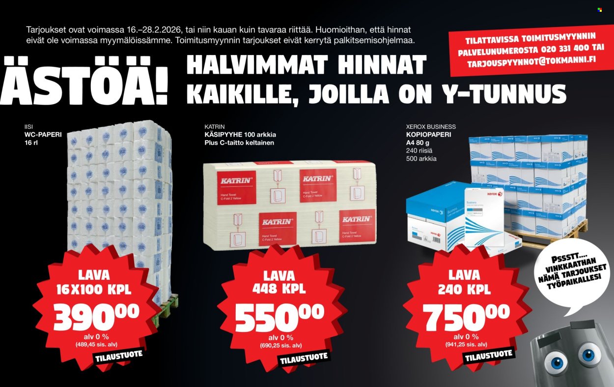 TOKMANNI tarjoukset - Erikoisliite