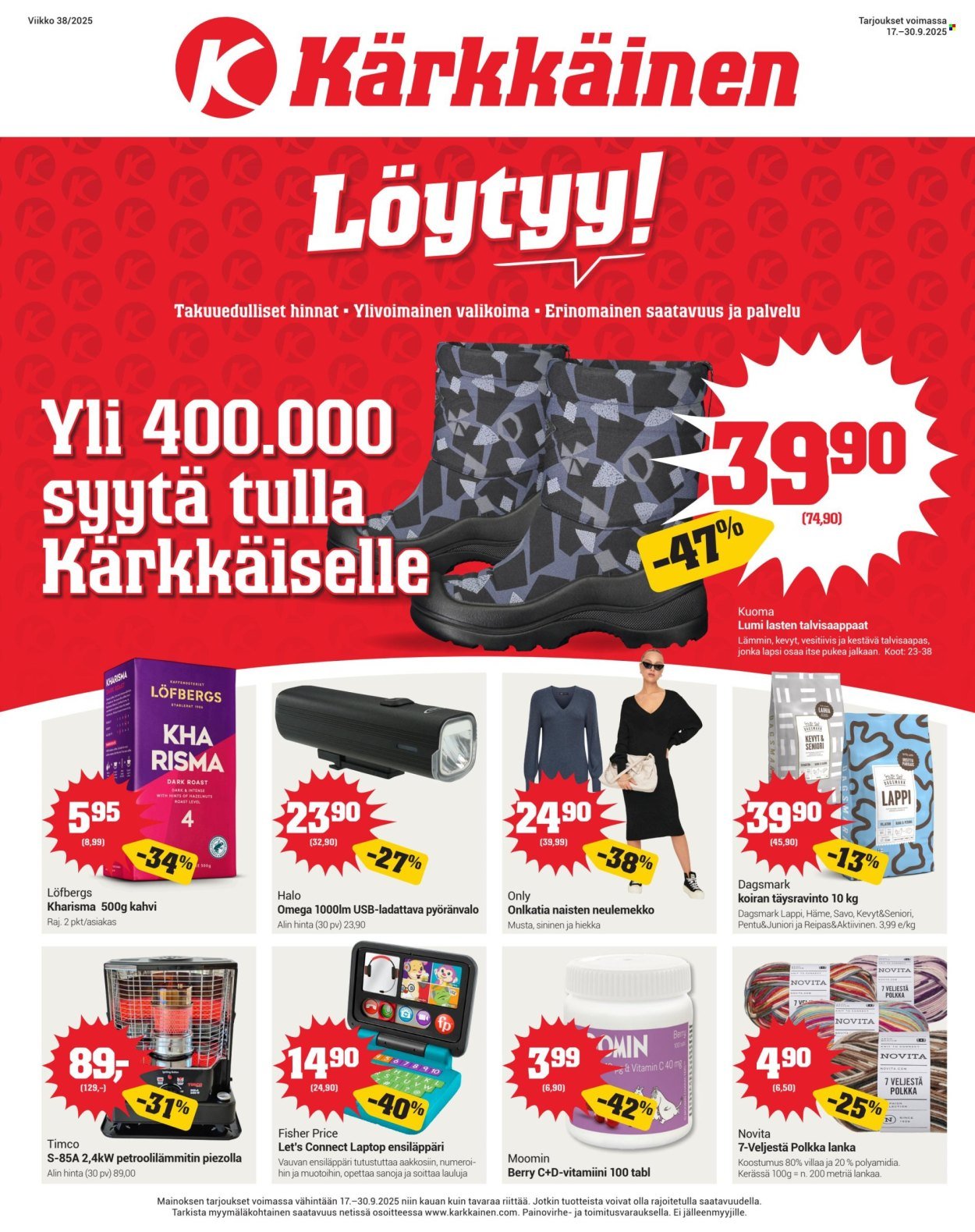 KÄRKKÄINEN tarjoukset - Viikko # 38 Syyskuu 2025 (2025-09-17 - 2025-09-30)