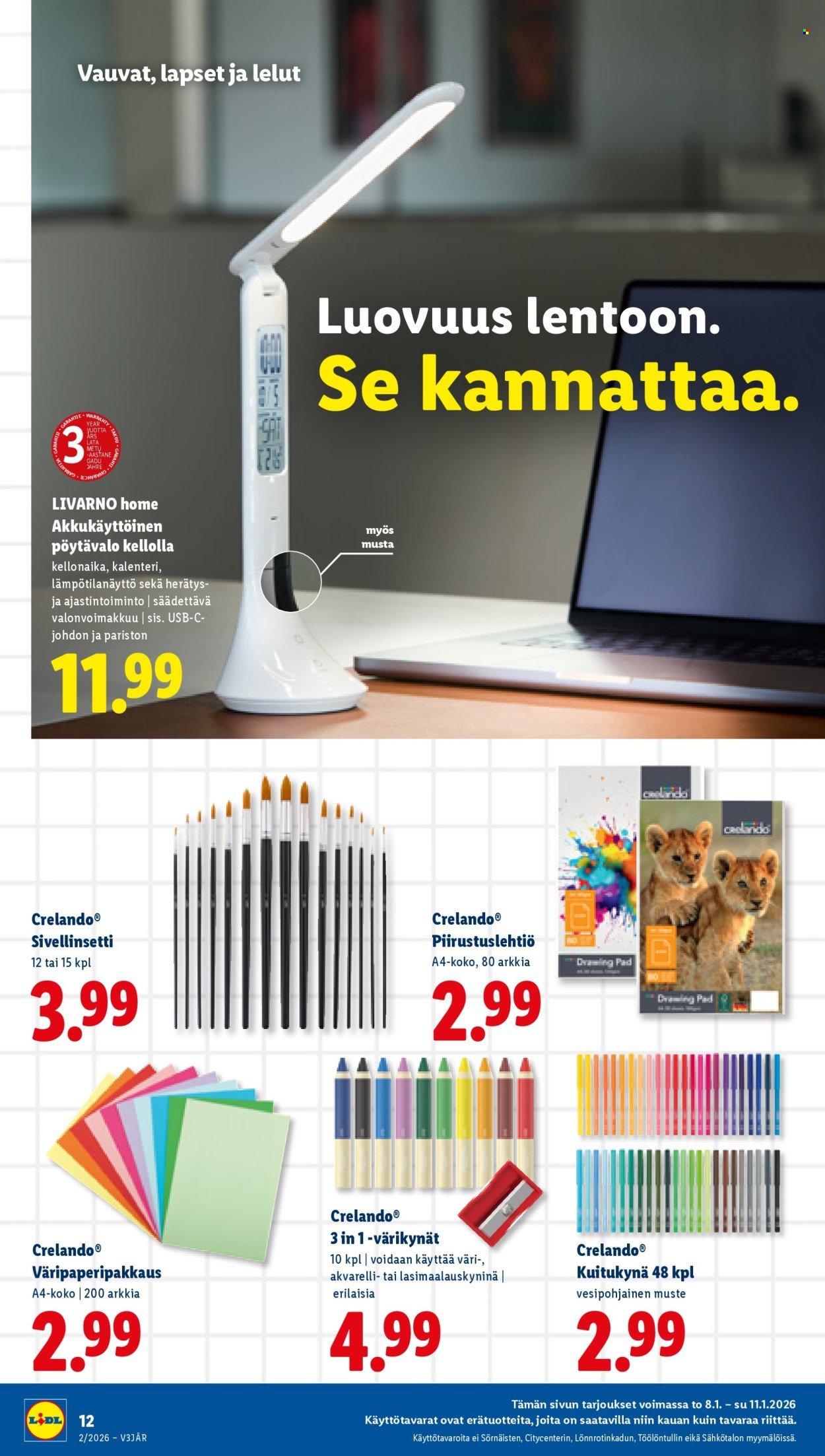 LIDL tarjoukset - Alkaen TO 8.1.2026