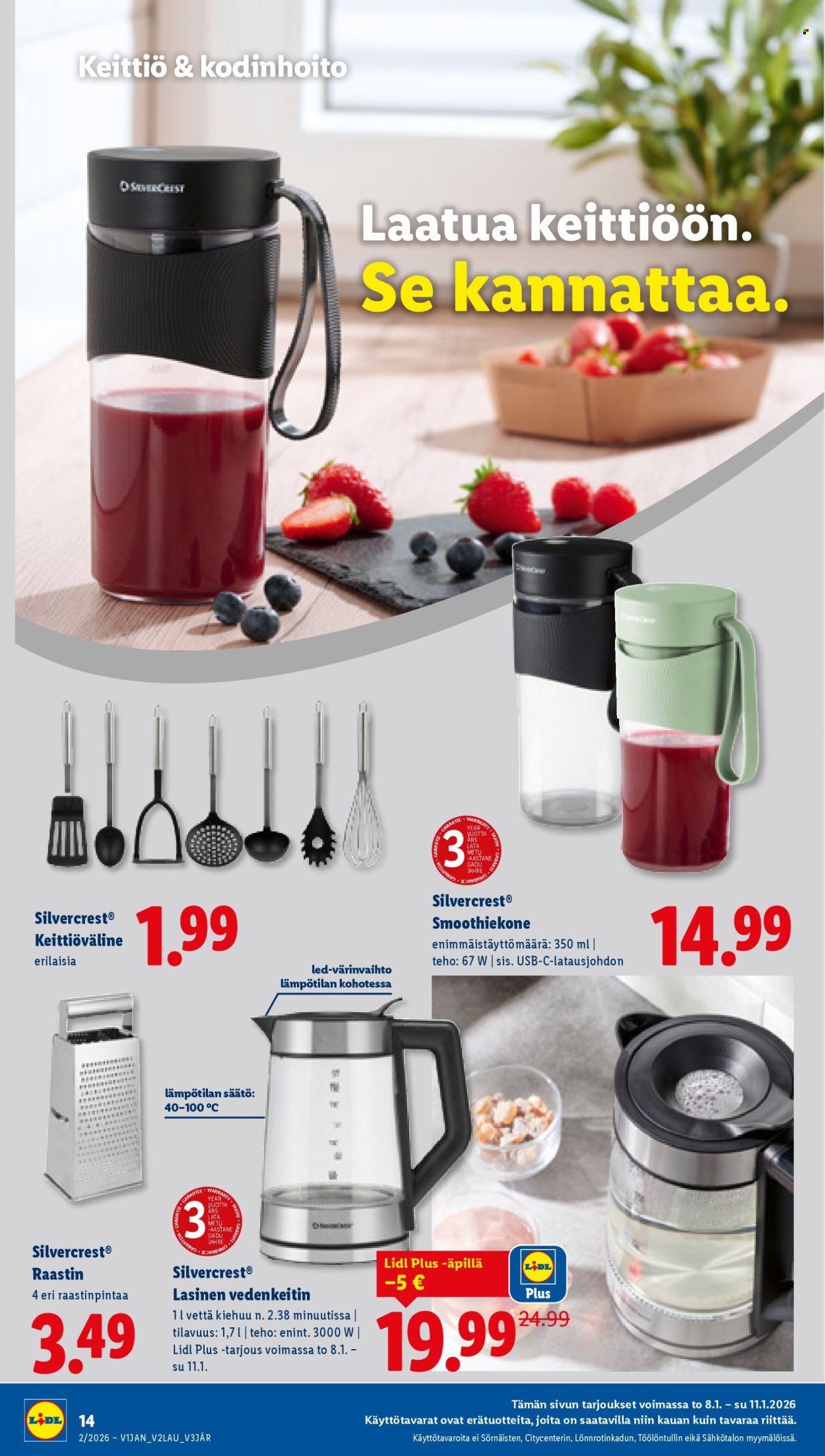 LIDL tarjoukset - Alkaen TO 8.1.2026