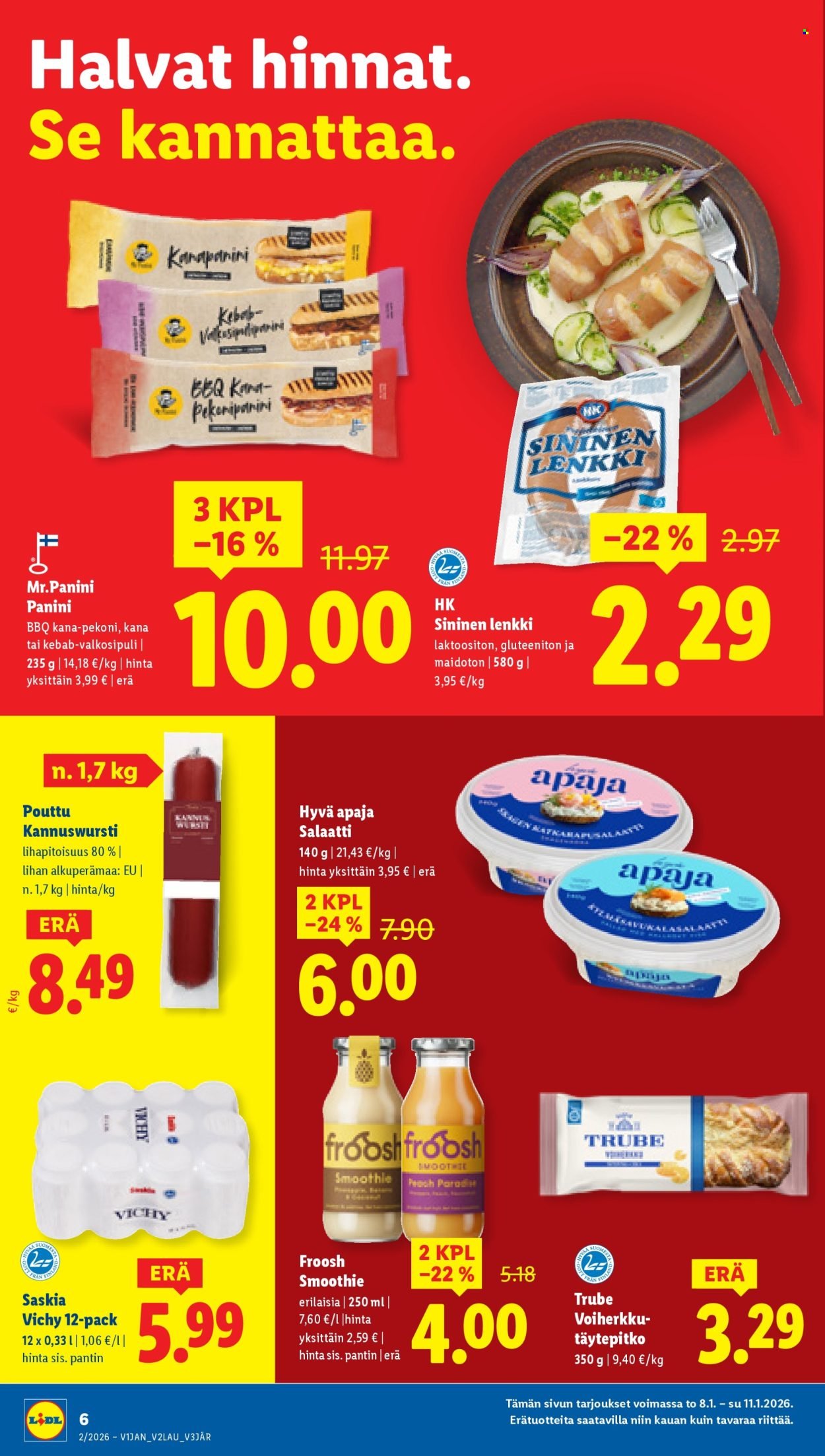 LIDL tarjoukset - Alkaen TO 8.1.2026