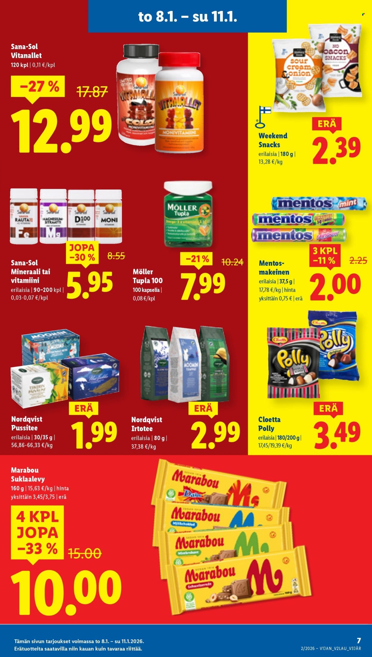 LIDL tarjoukset - Alkaen TO 8.1.2026