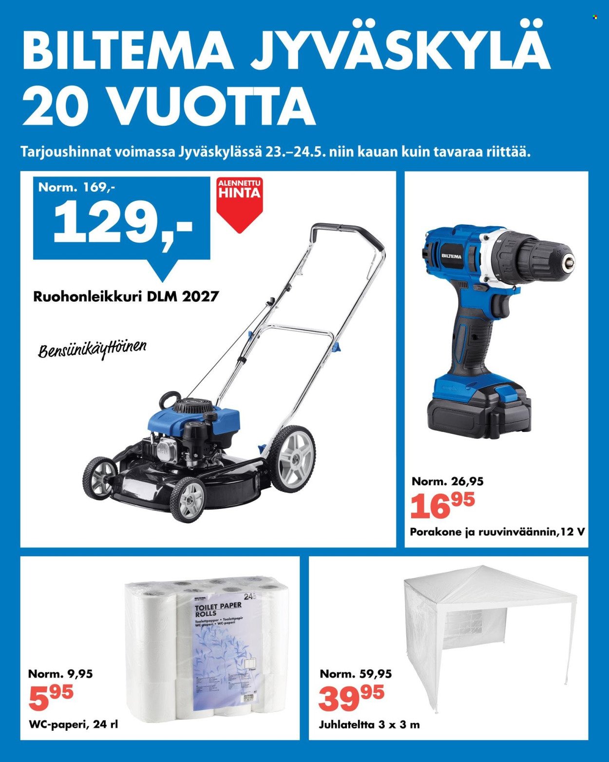BILTEMA tarjoukset - Alkaen LA 23.5.2026