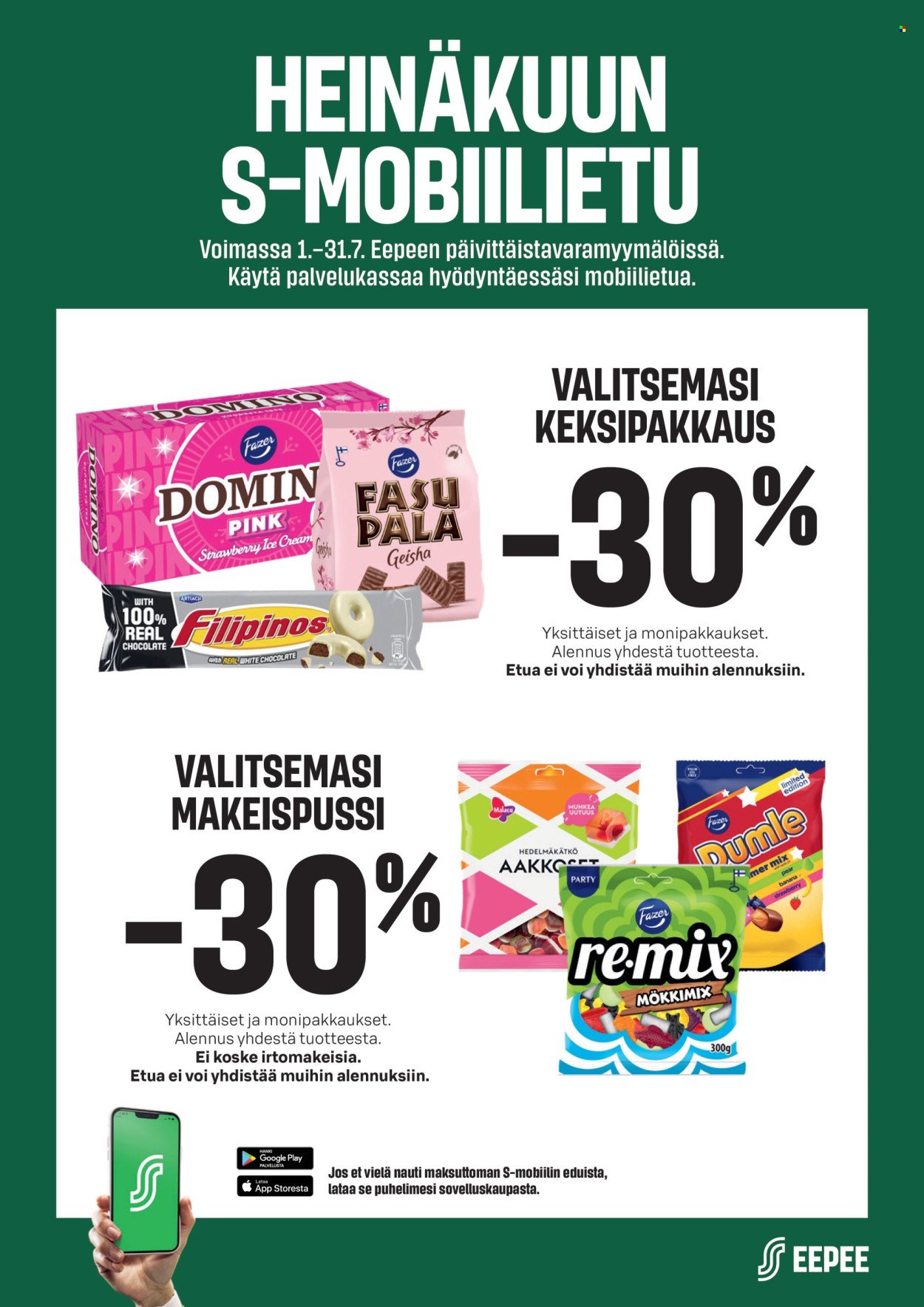 S-MARKET tarjoukset - S-mobiiliedut heinakuussa