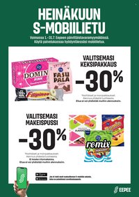 S-MARKET tarjoukset - S-mobiiliedut heinakuussa