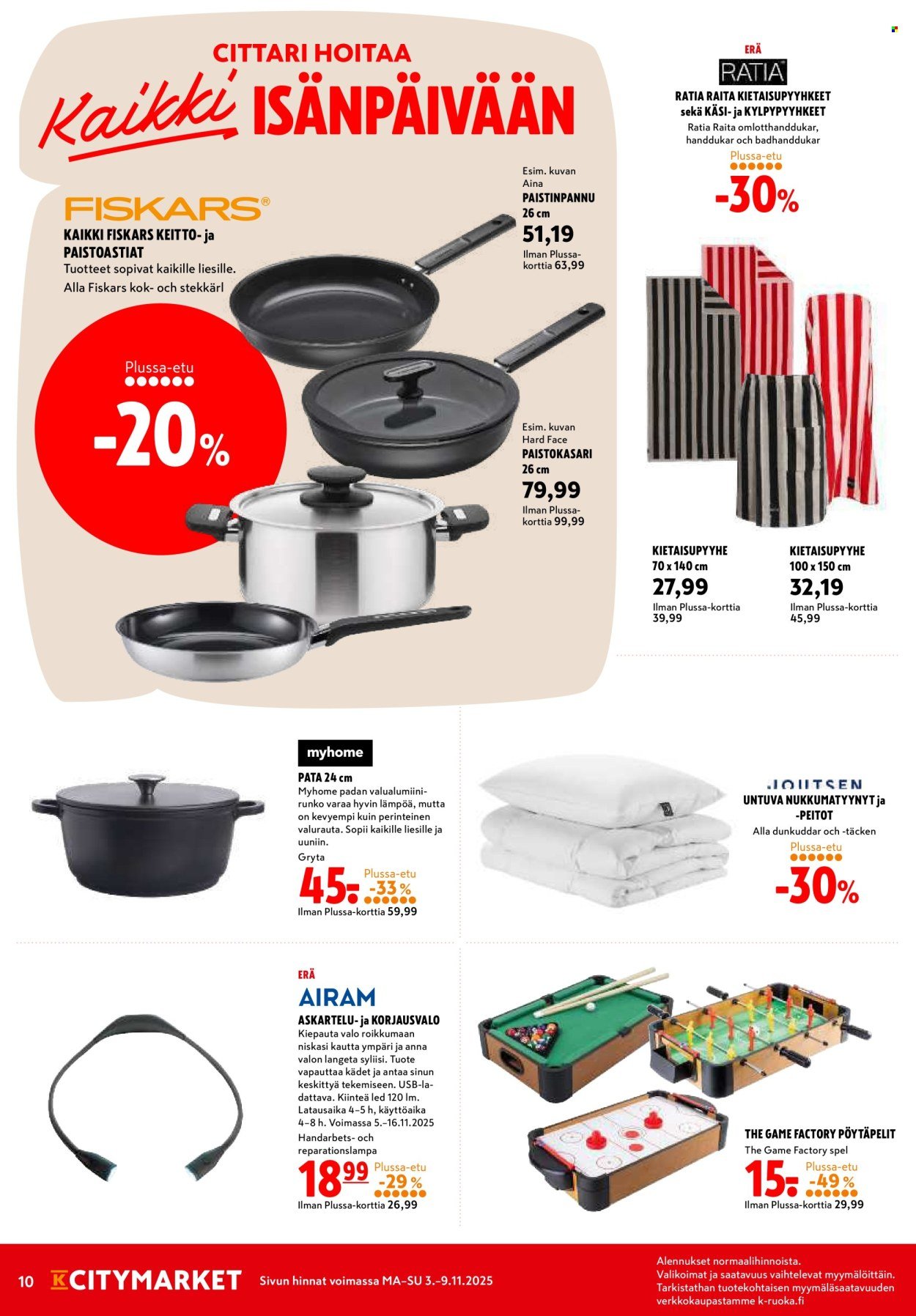 K-CITYMARKET tarjoukset - Alkaen MA 3.11.2025 (2025-11-03 - 2025-11-09)