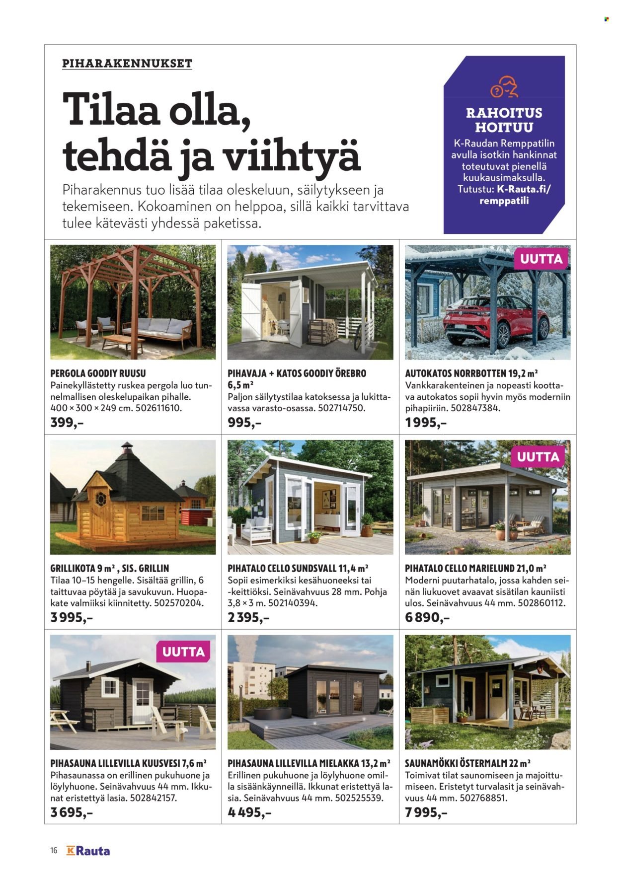 K-RAUTA tarjoukset - Pihalla