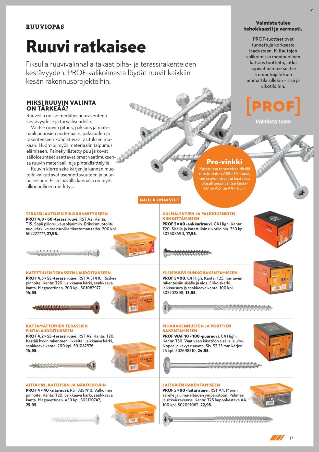 K-RAUTA tarjoukset - Pihalla