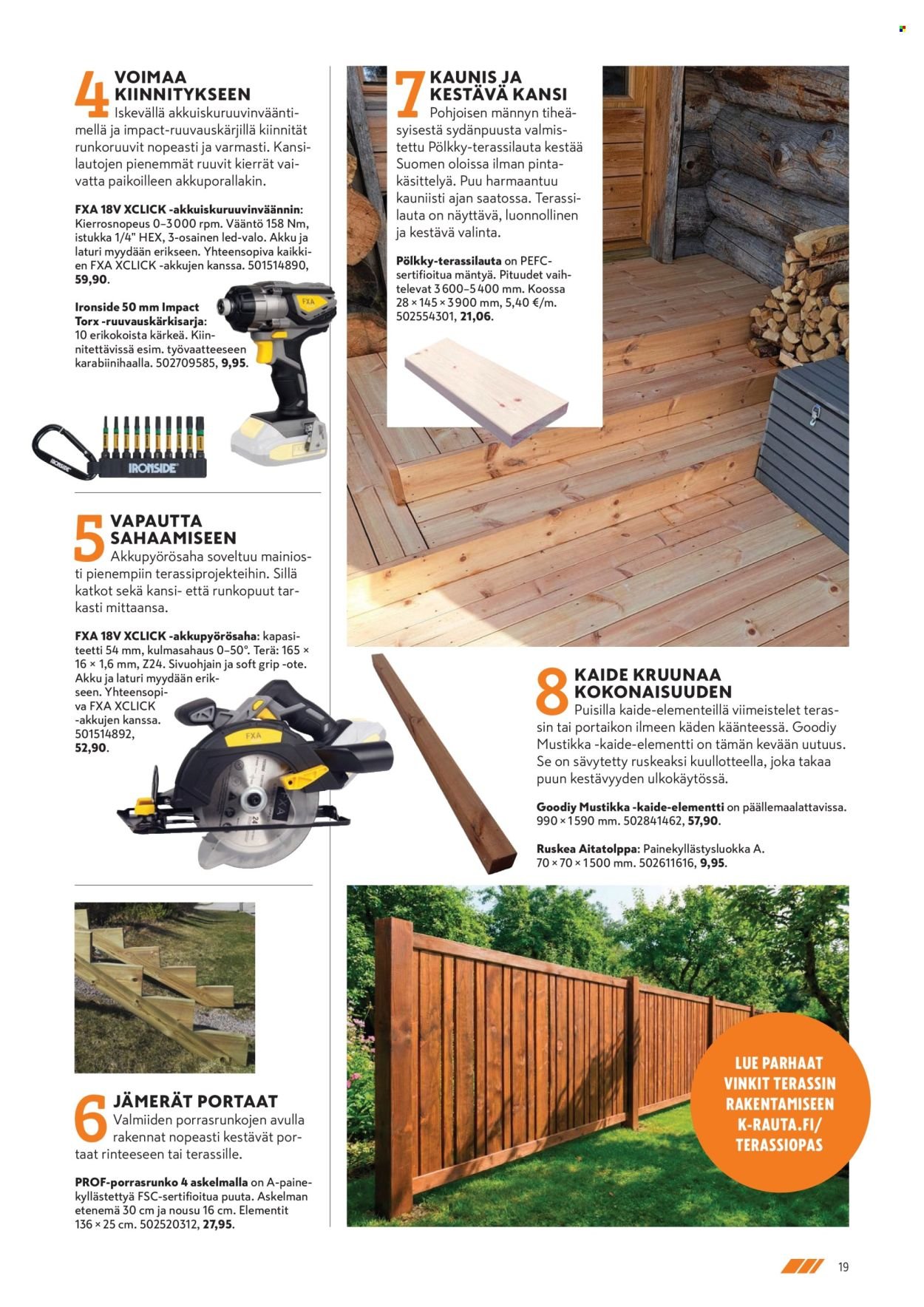 K-RAUTA tarjoukset - Pihalla