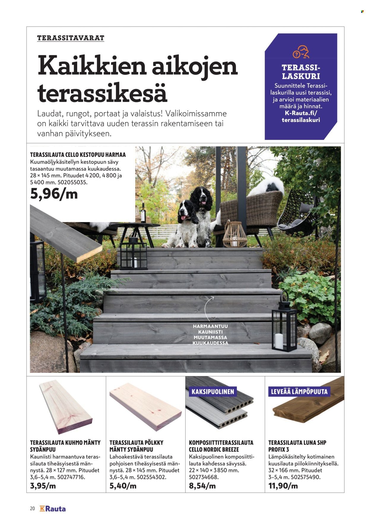 K-RAUTA tarjoukset - Pihalla