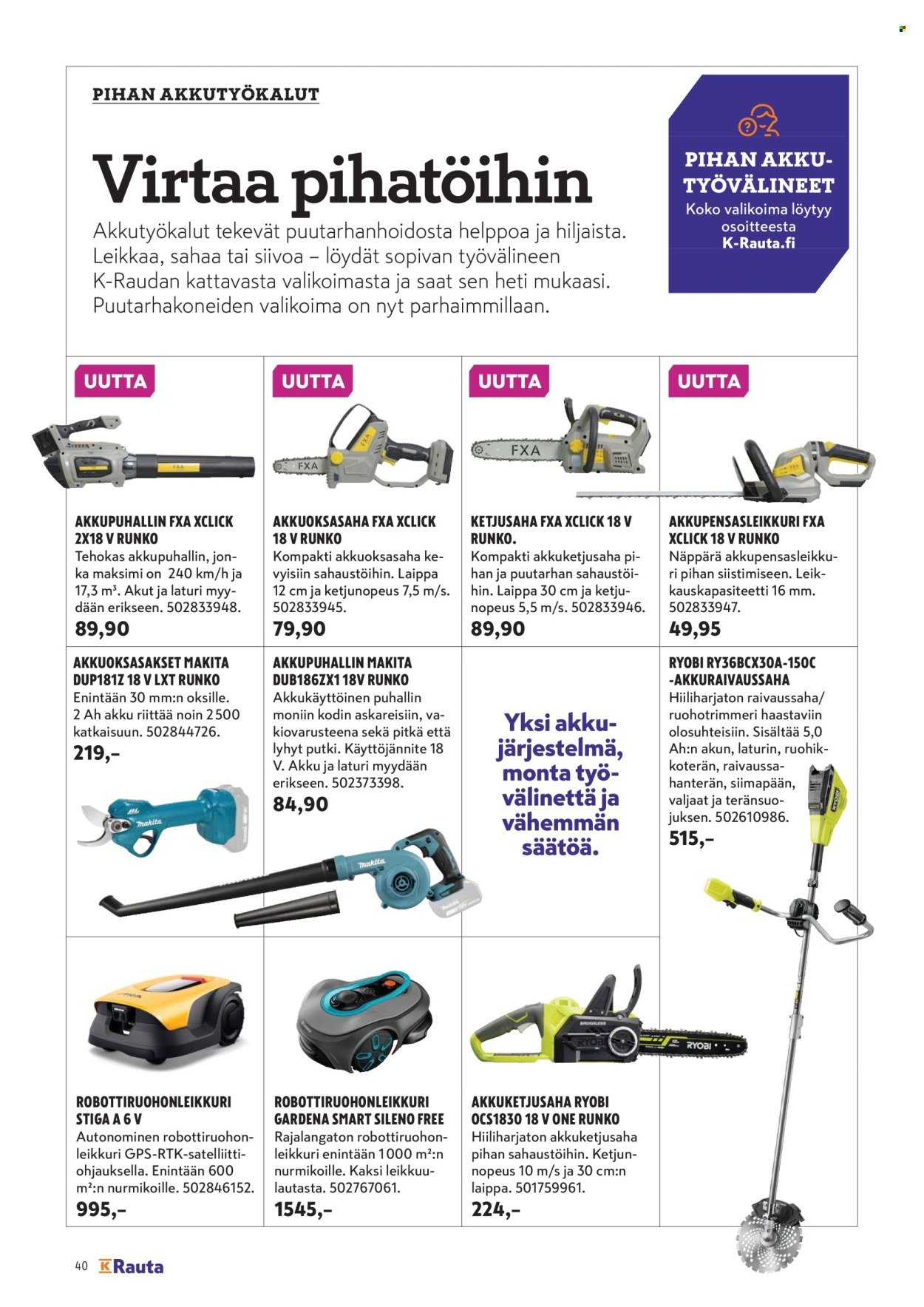 K-RAUTA tarjoukset - Pihalla