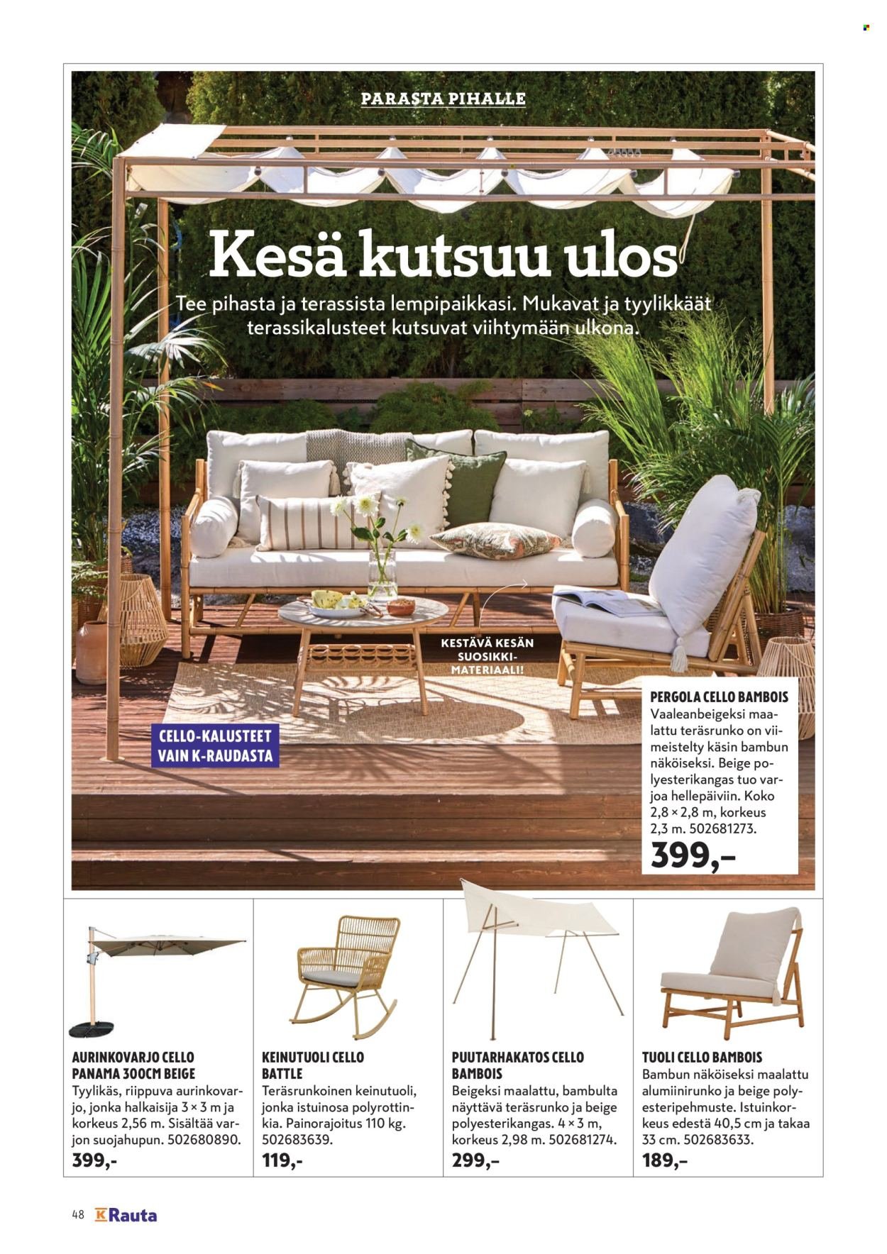 K-RAUTA tarjoukset - Pihalla