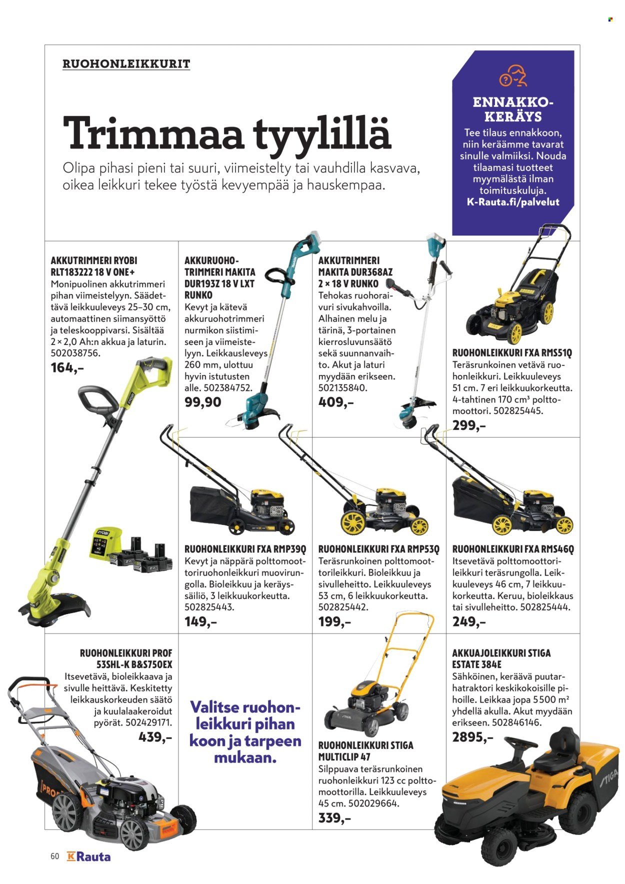 K-RAUTA tarjoukset - Pihalla