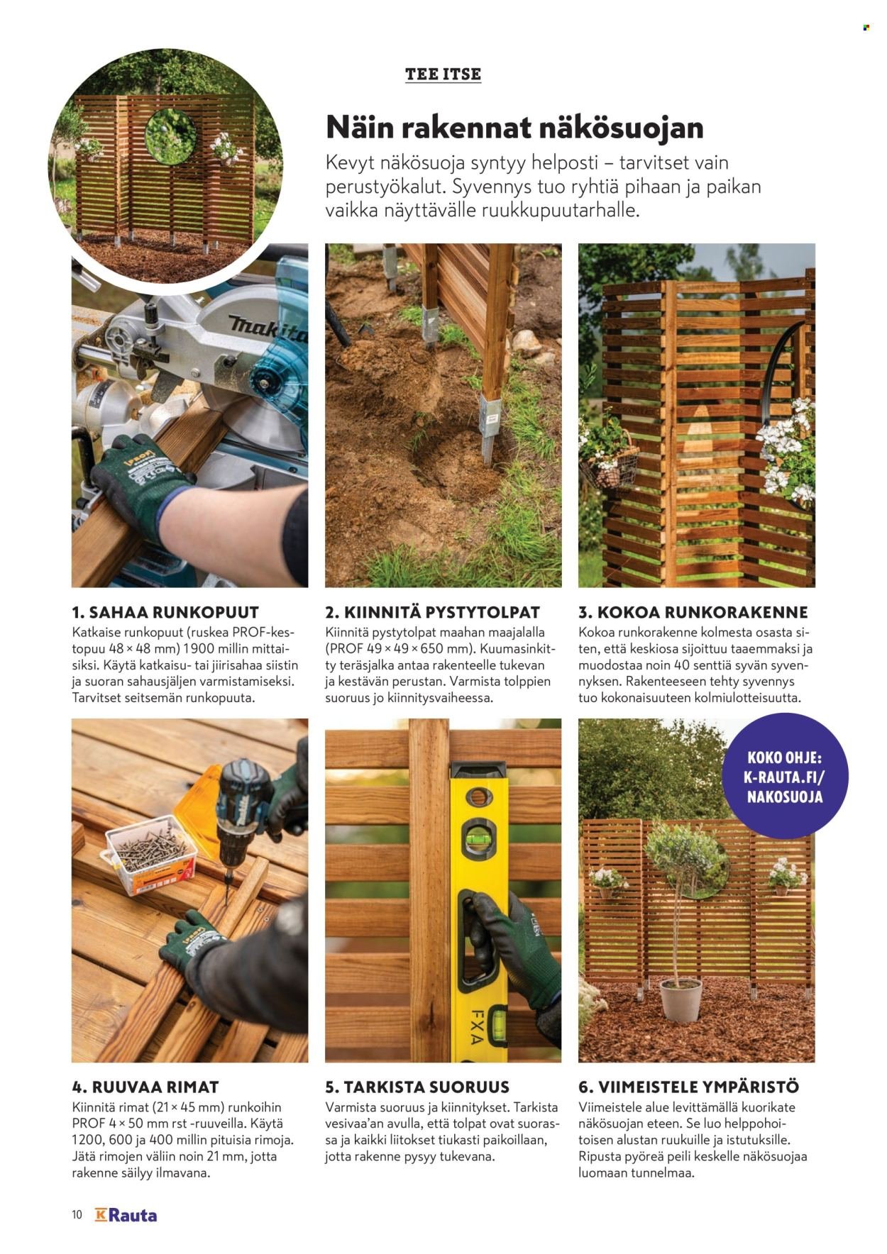 K-RAUTA tarjoukset - Pihalla