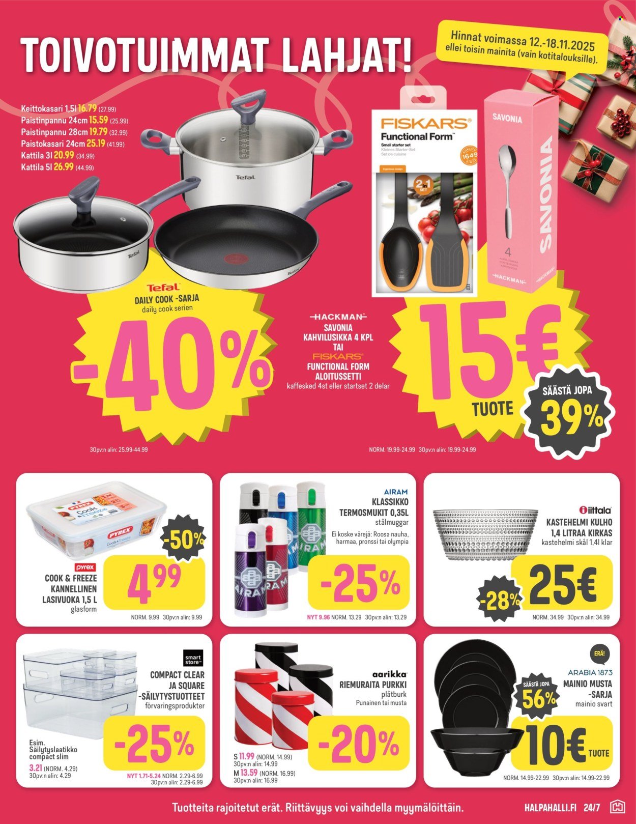 HALPAHALLI tarjoukset - Uusin tarjouslehtemme (2025-11-12 - 2025-11-18)