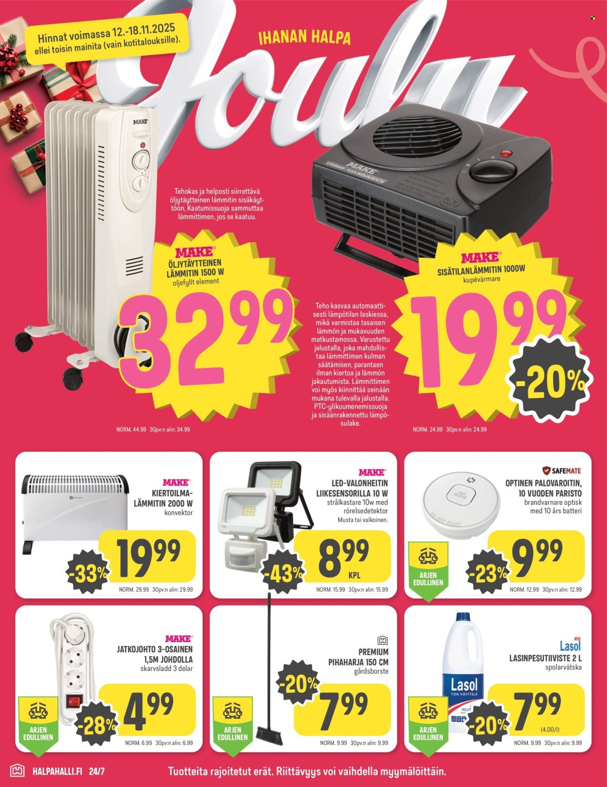 HALPAHALLI tarjoukset - Uusin tarjouslehtemme (2025-11-12 - 2025-11-18)