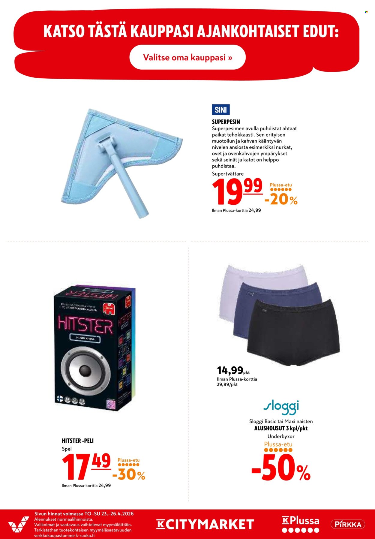 K-CITYMARKET tarjoukset - Alkaen TO 23.4.2026