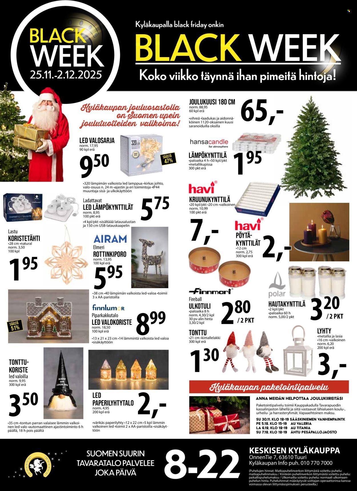 TUURI tarjoukset - Alkaen TI 25.11.2025