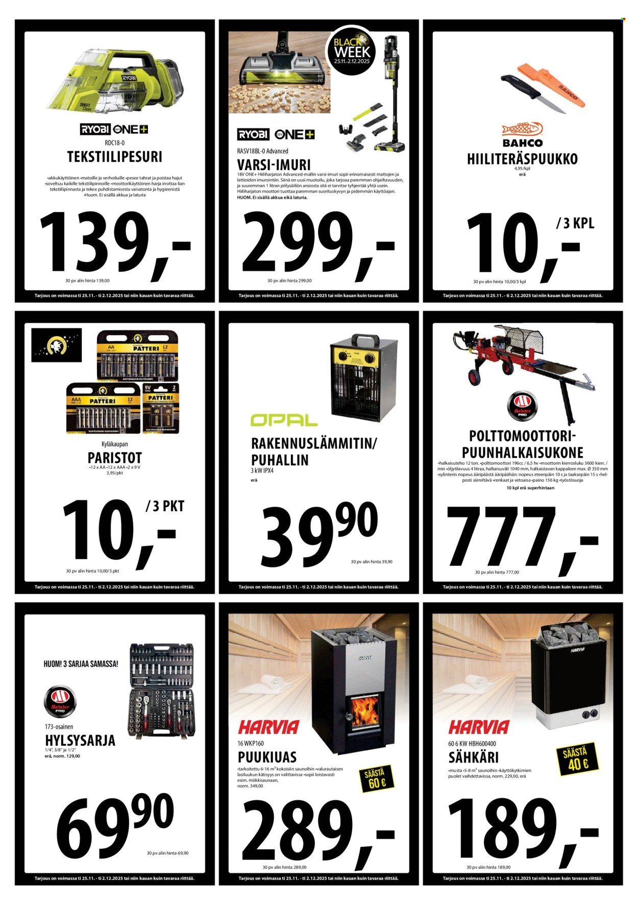 TUURI tarjoukset - Alkaen TI 25.11.2025